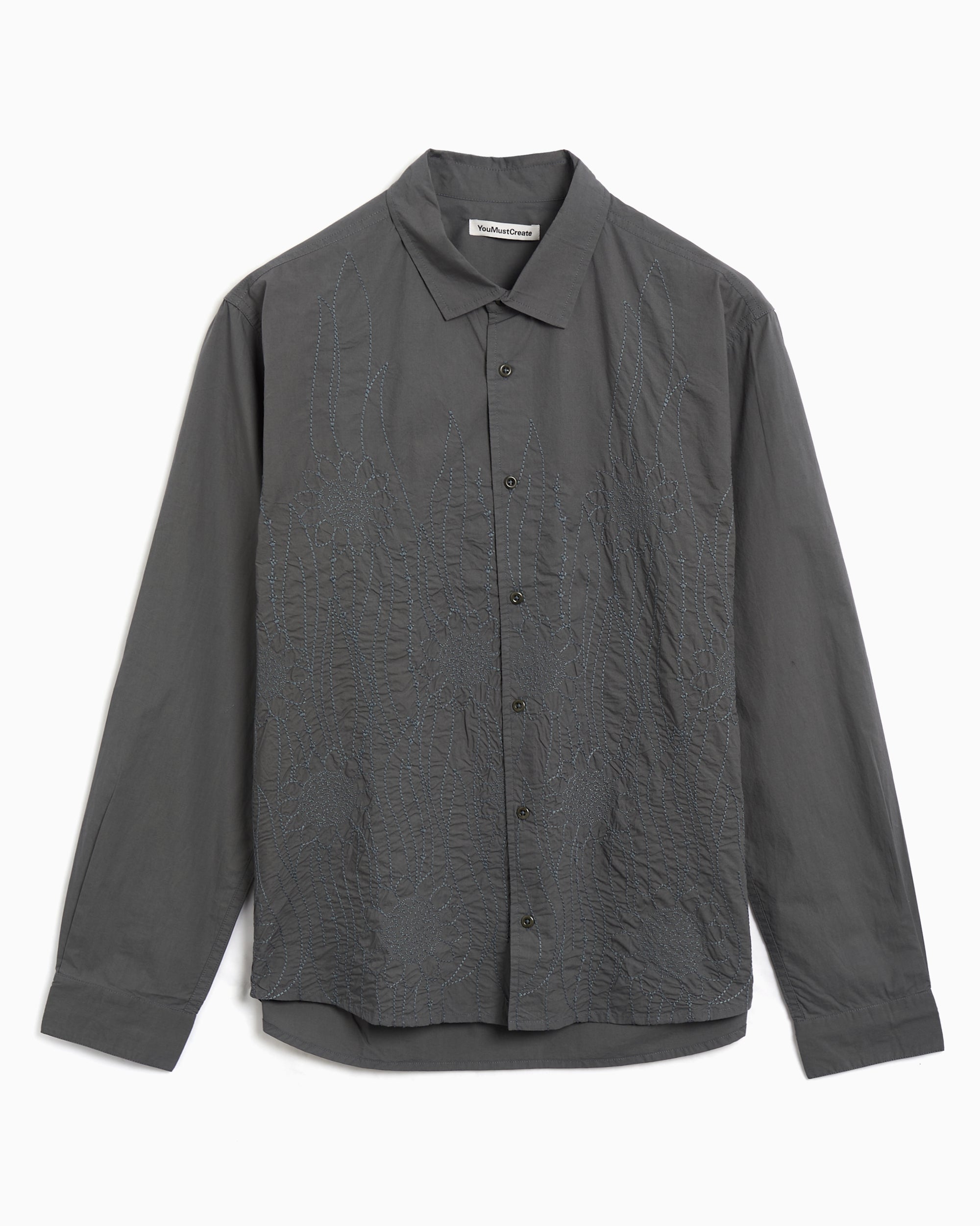 Shirts YMC Curtis Relaxed Men's Shirt - P2ZAQ-GUNMETAL