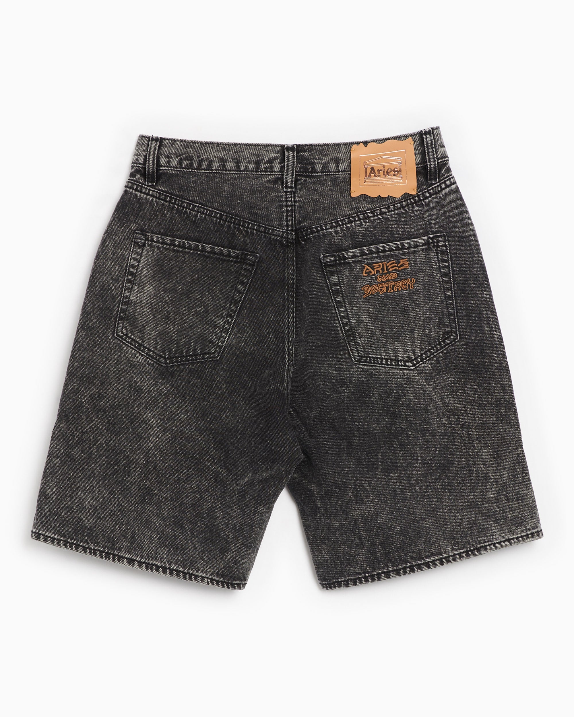 Shorts Aries Acid Wash Men's Denim Shorts Men's Shorts - RUAR30204
