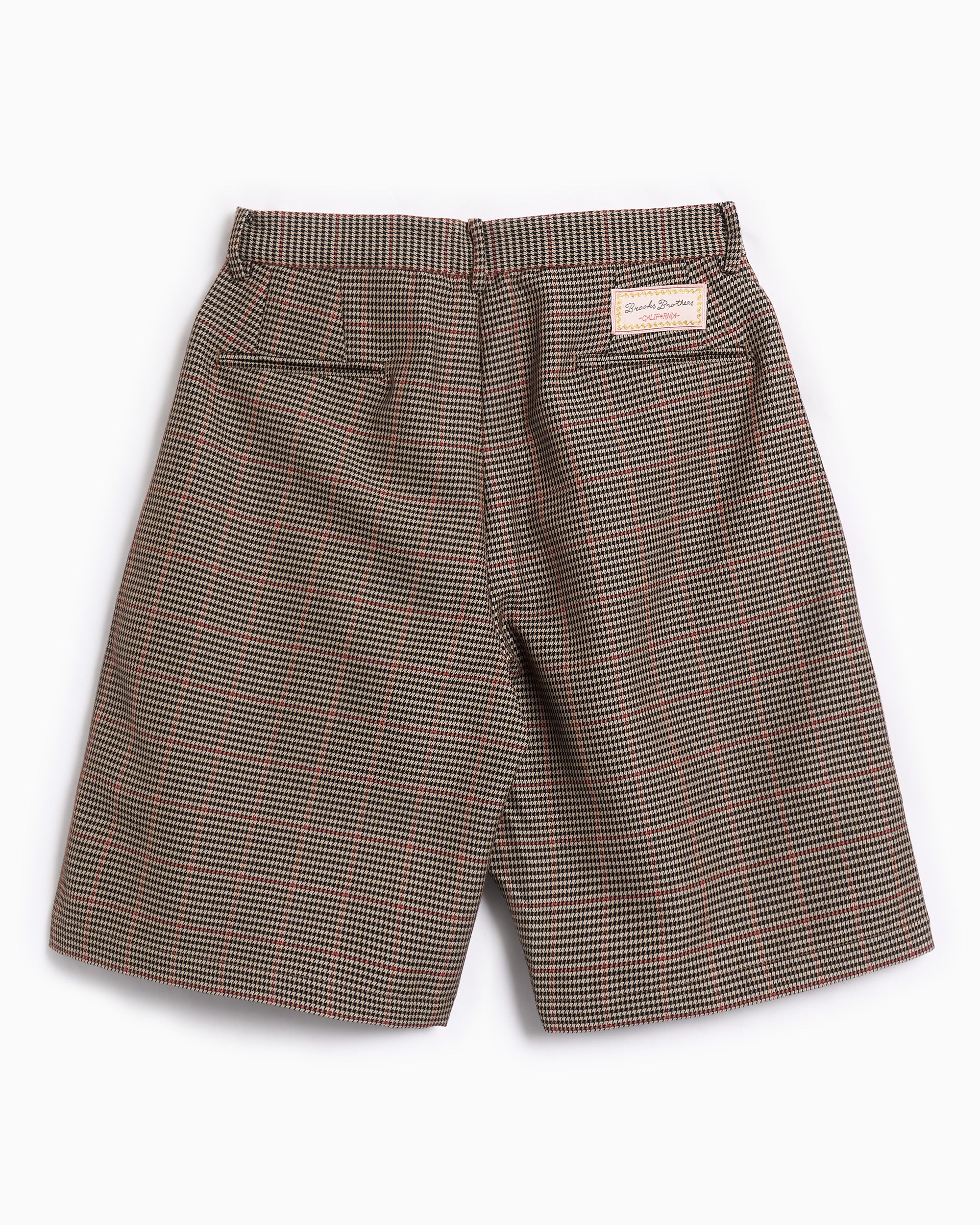 Shorts Brain Dead x Brooks Brothers Houndstooth Plaid Pleated Men's Shorts - BDS24B310041-T