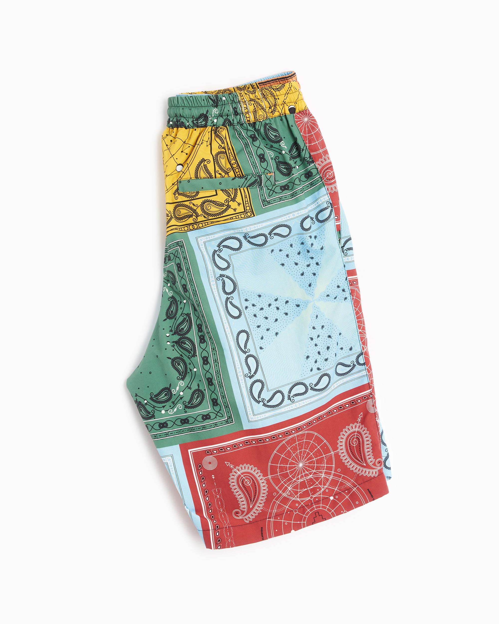 Shorts Marcelo Burlon County of Milan All Over Bandana Men's Nylon Shorts Men's Shorts - CMCB074S22FAB0012518