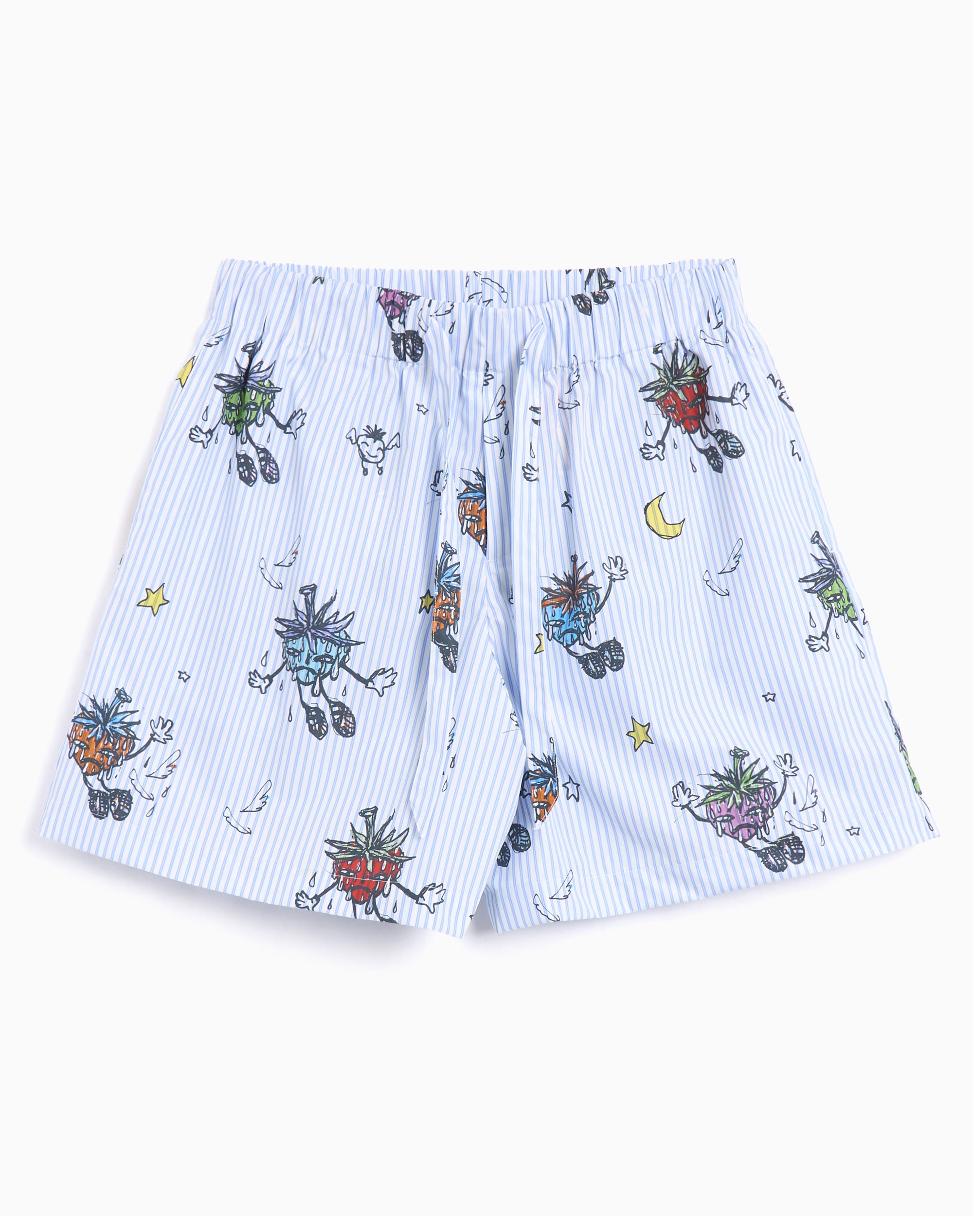 Shorts Sky High Farm Workwear Strawbabies Unisex Shorts Relaxed Unisex Shorts - SHF07P012-1