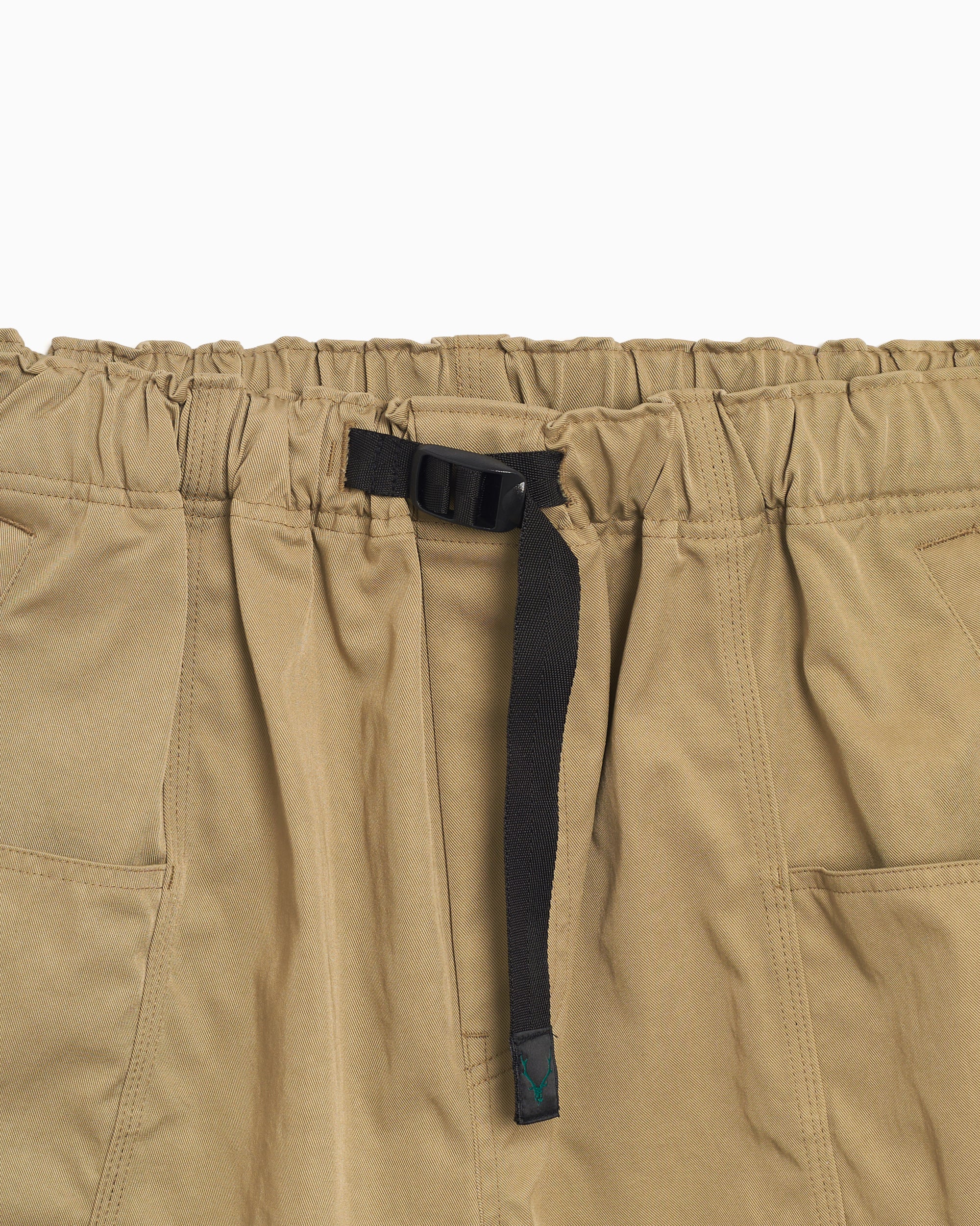 Shorts South2 West8 Belted C.S. Relaxed Men's Shorts - QV555-A-Khaki