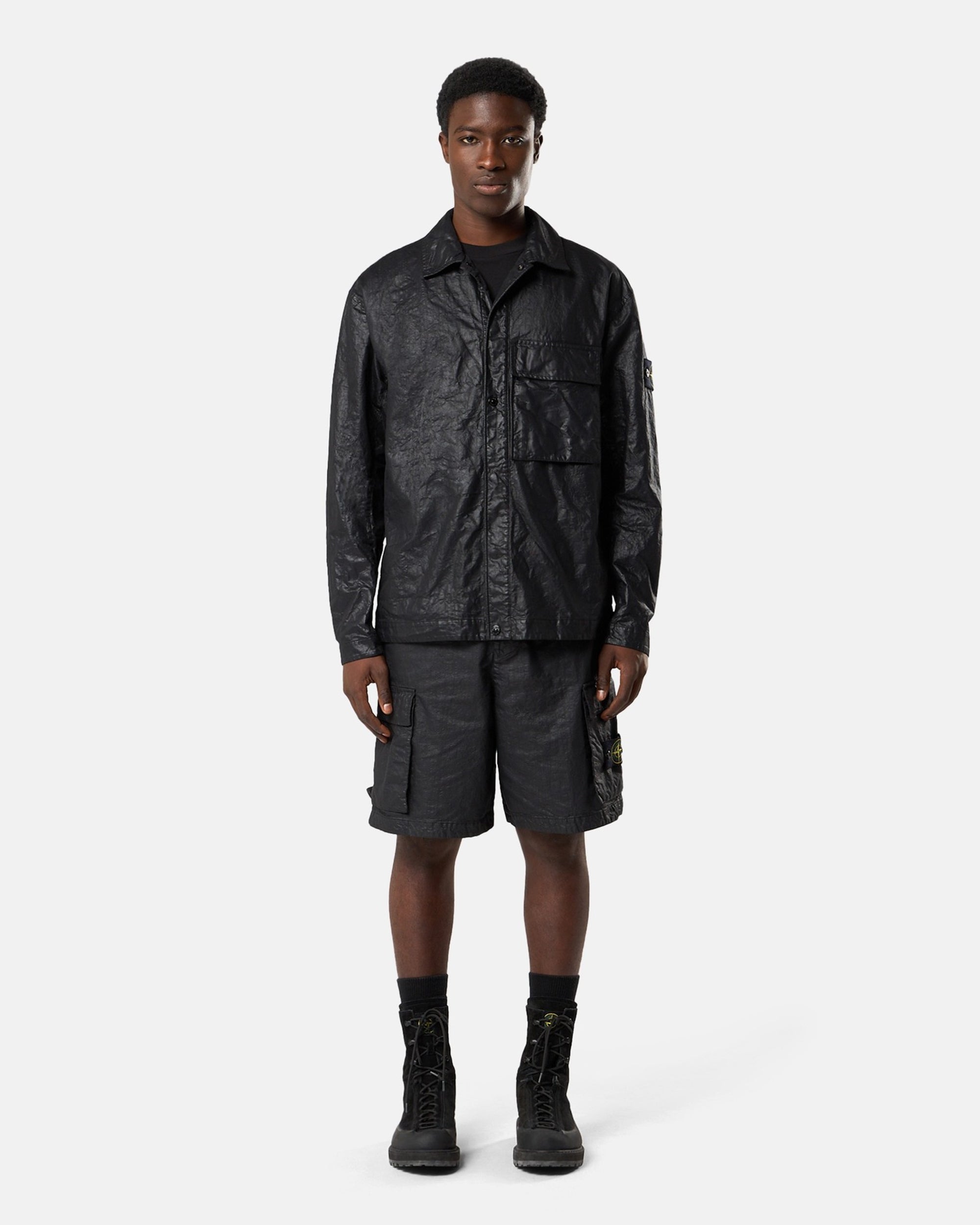 Shorts Stone Island Nylon Panama Relaxed Men's Shorts - L1S15L100001-V0029