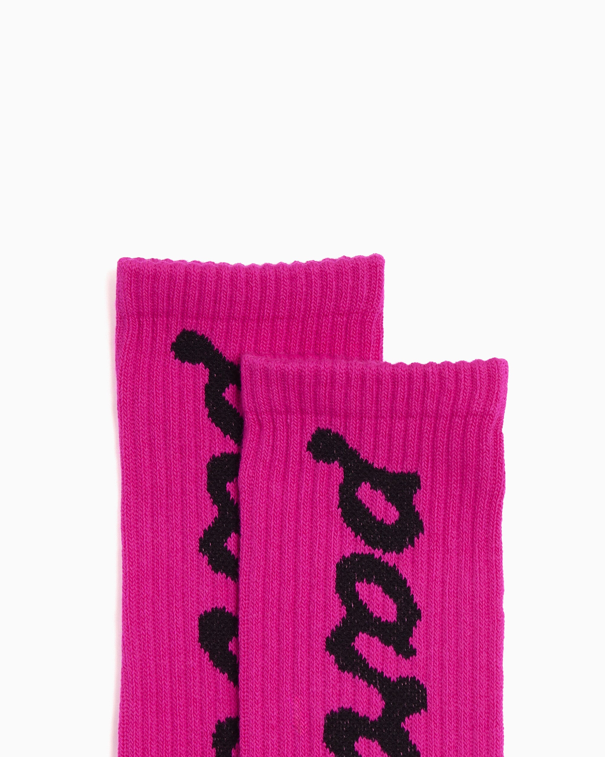 Socks by Parra Lowercase Scriptlogo Unisex Socks - 56180-Hotpink