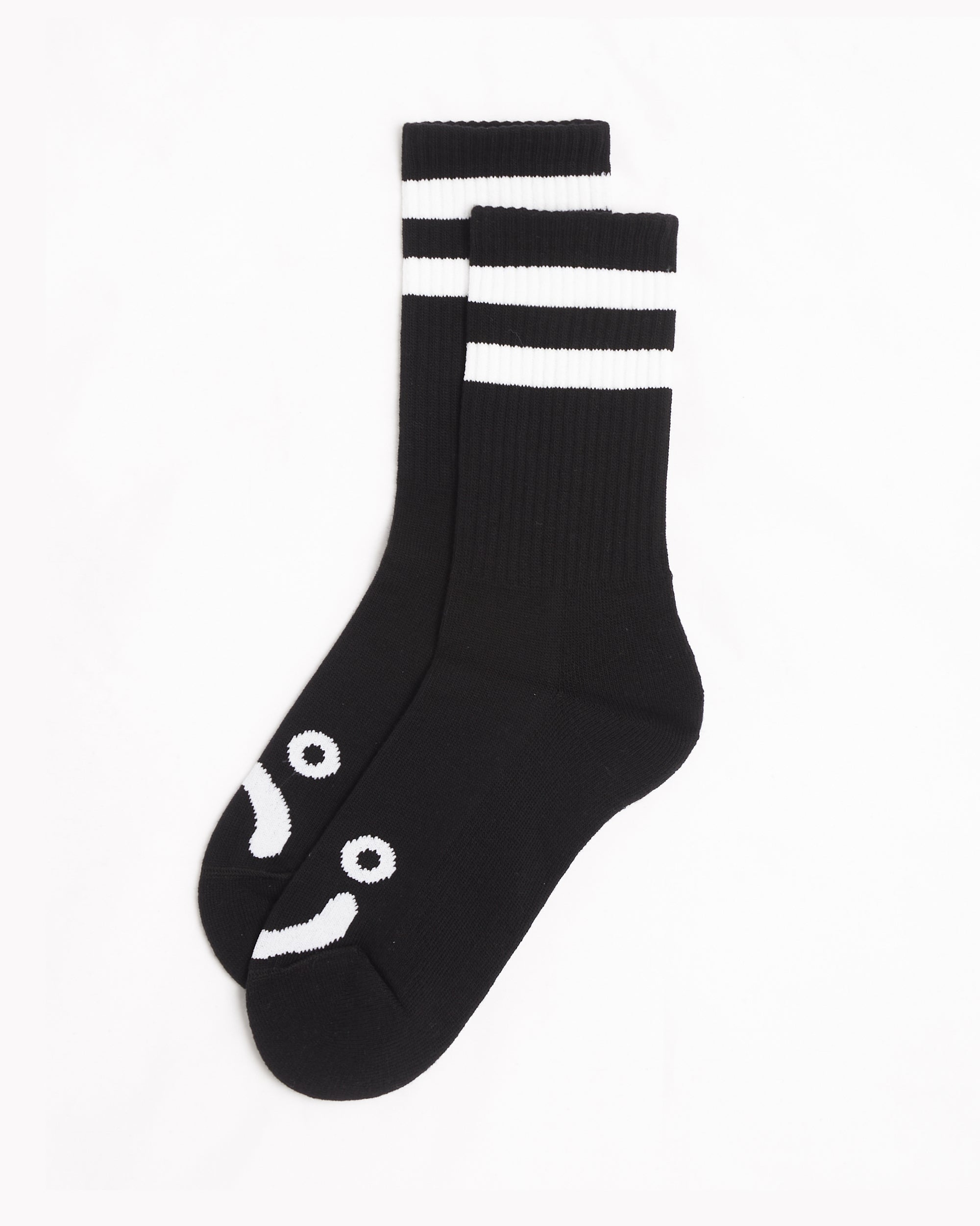 Socks Polar Skate Co. Polar Skate Co. Happy Sad Unisex Socks Unisex Socks - PSC-CO-46-BLK
