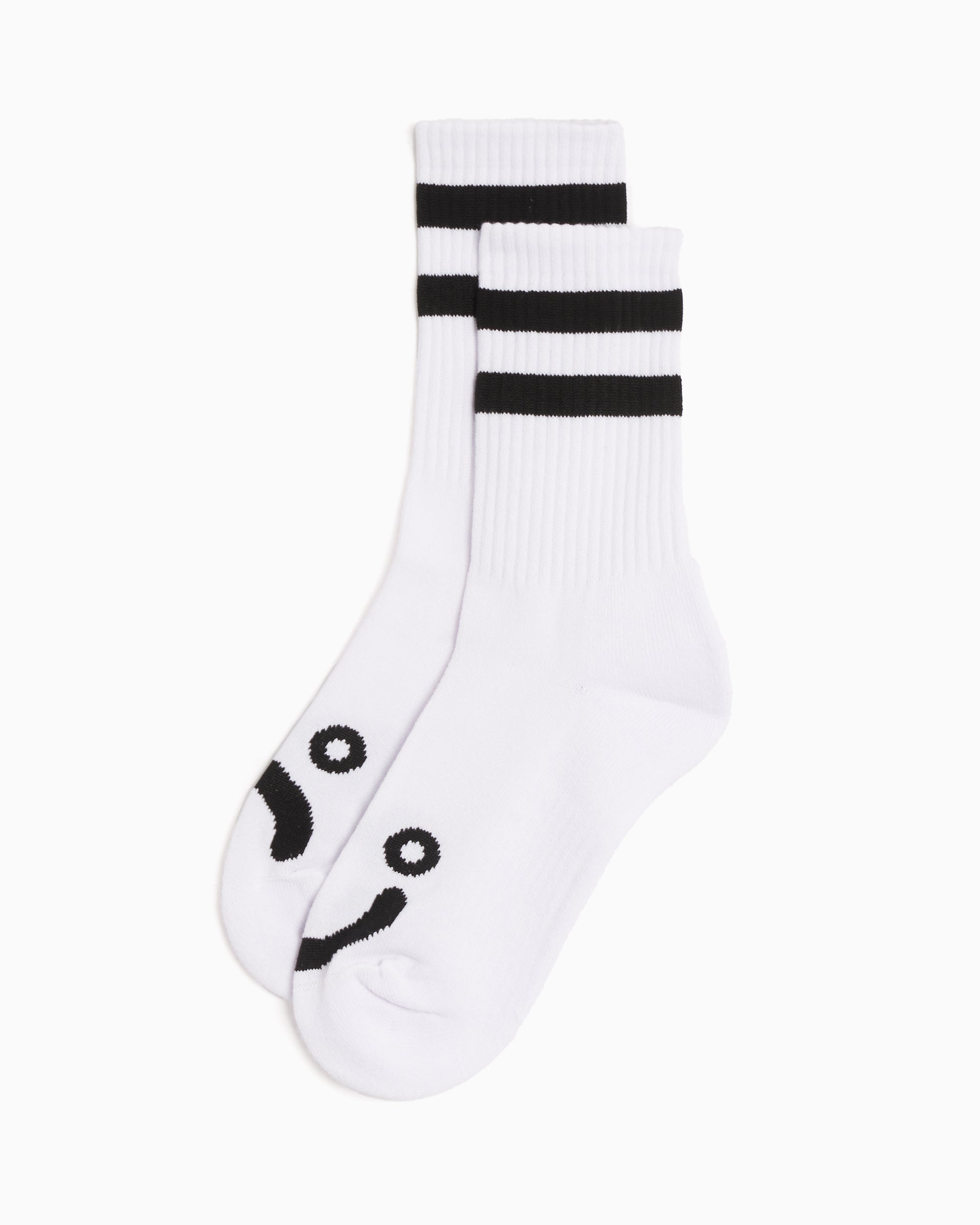 Socks Polar Skate Co. Polar Skate Co. Happy Sad Unisex Socks Unisex Socks - PSC-CO-46-WHT