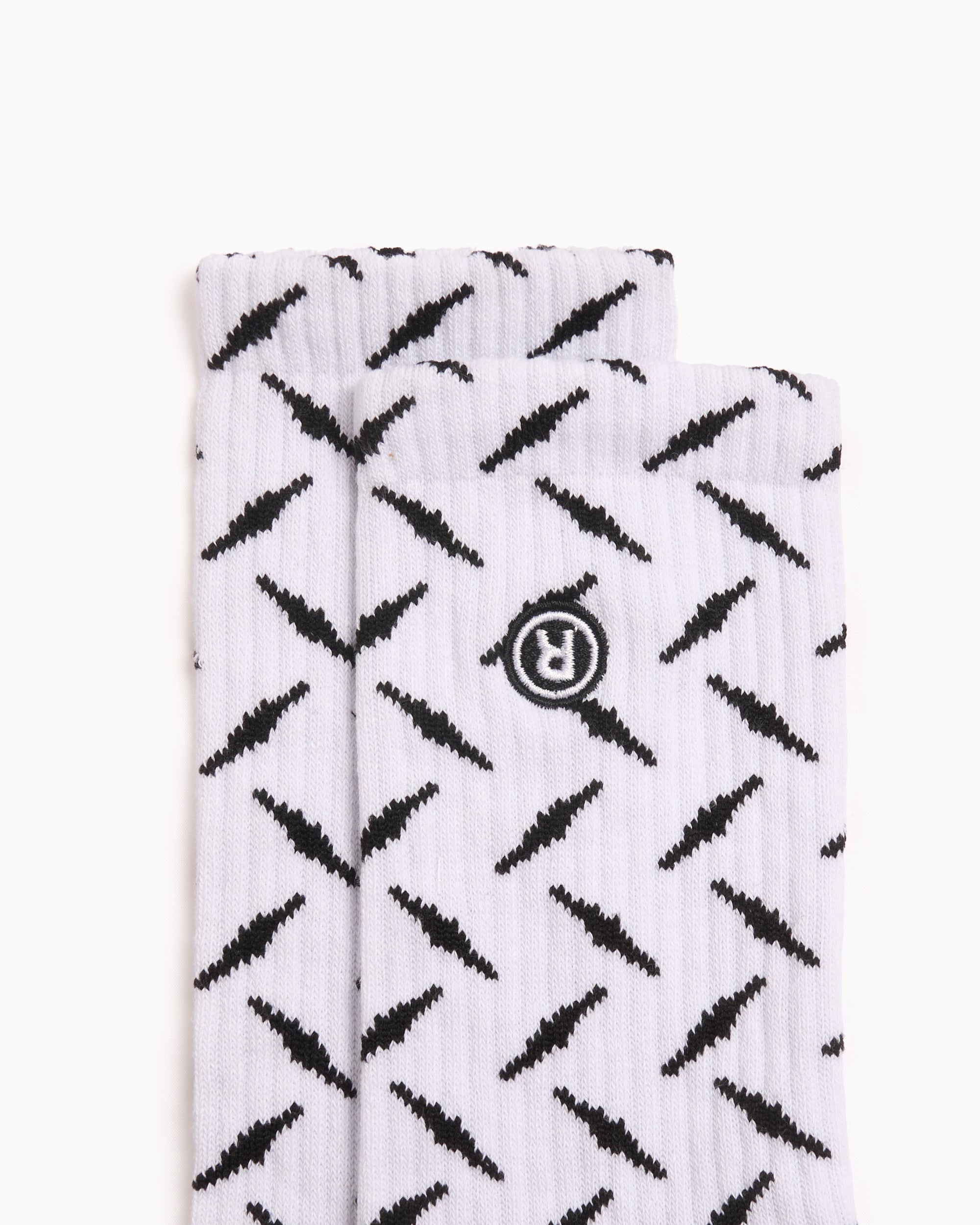 Socks RAVE skateboards Dmnd Unisex Socks Unisex Socks - PN21748-Black/White