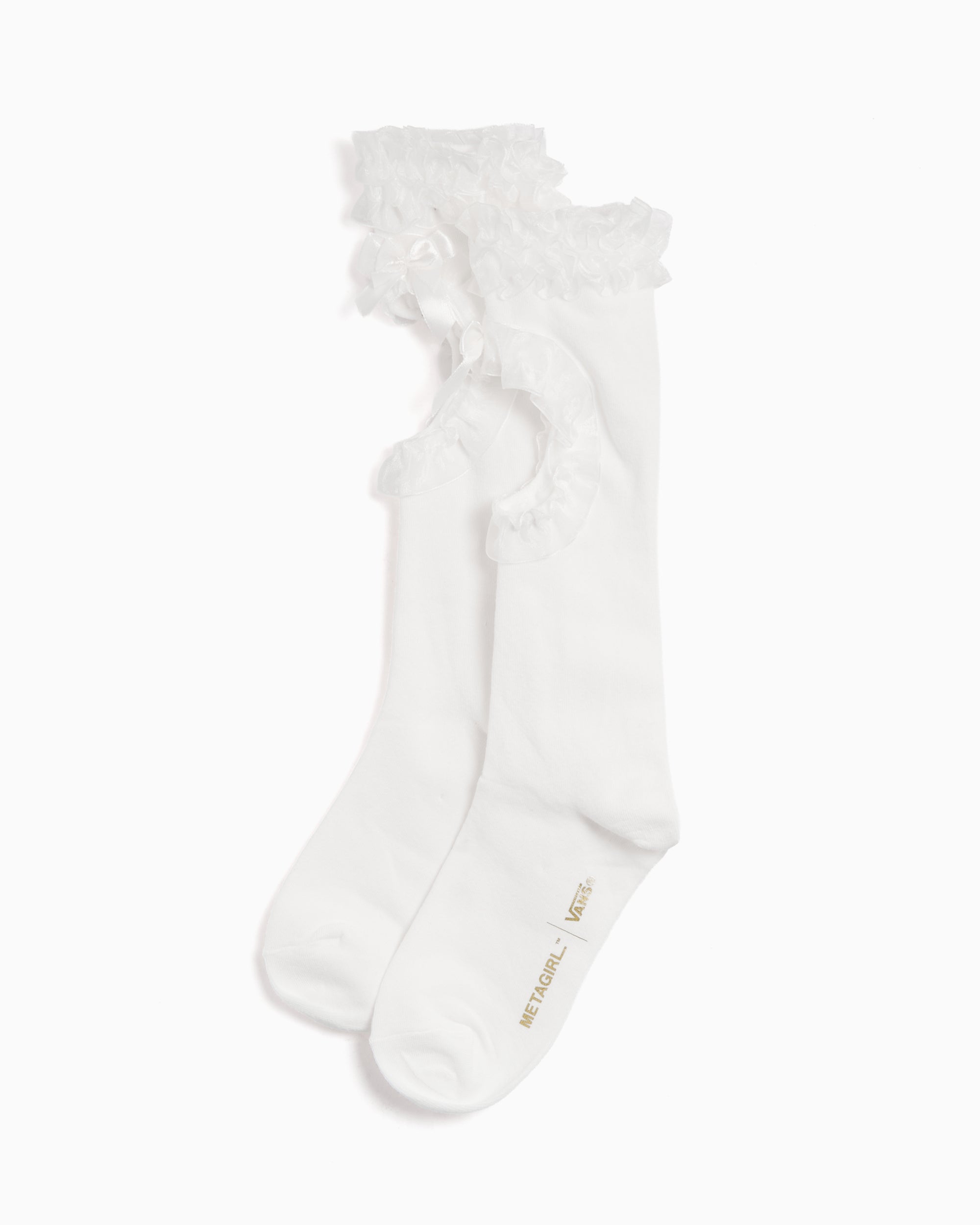 Socks Vans x Metagirl Ruffle Knee High Unisex Socks - VN000SUVWHT1