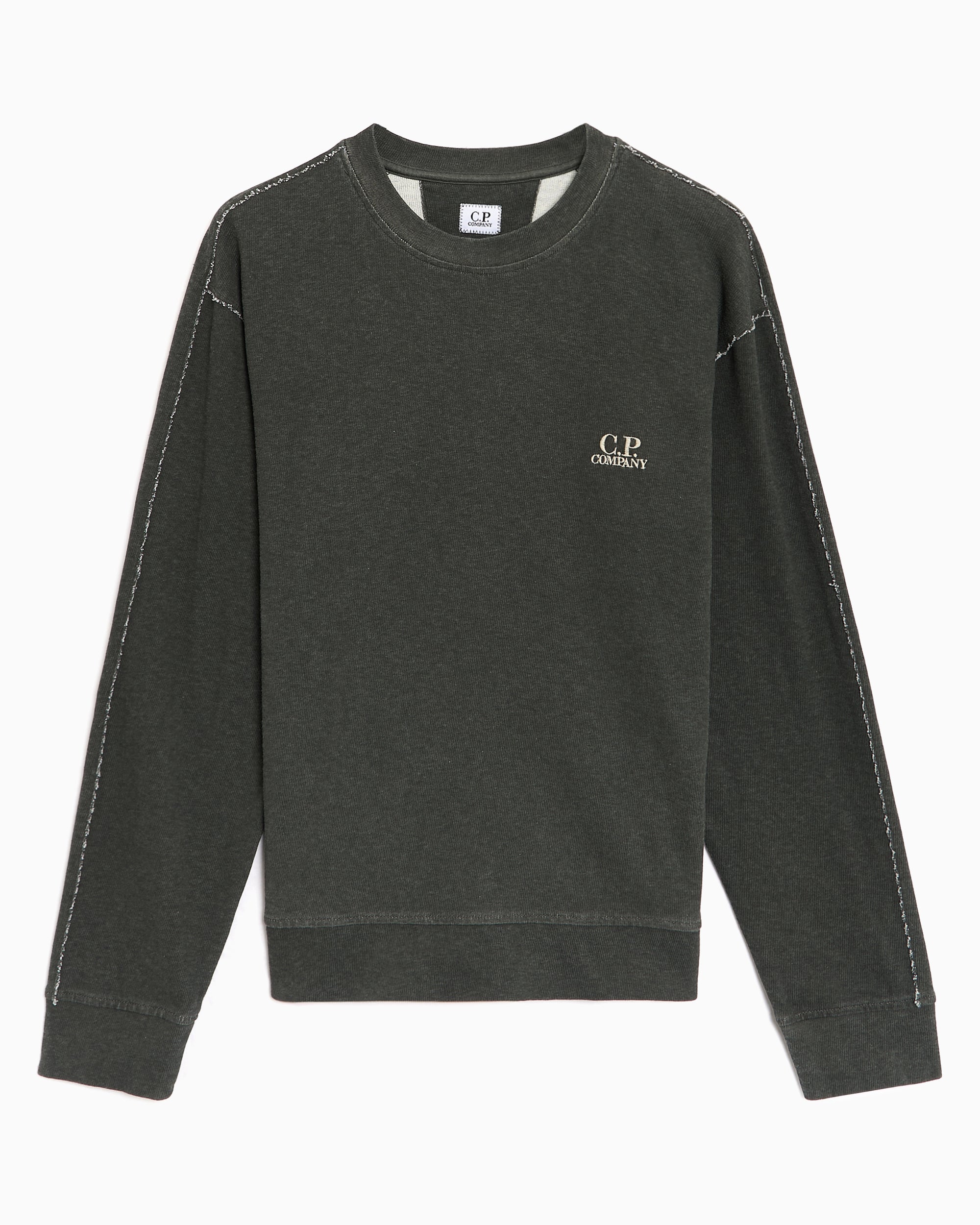 Sweaters CP Company Logo Men's Sweater - 20CMSS198A110644P-921