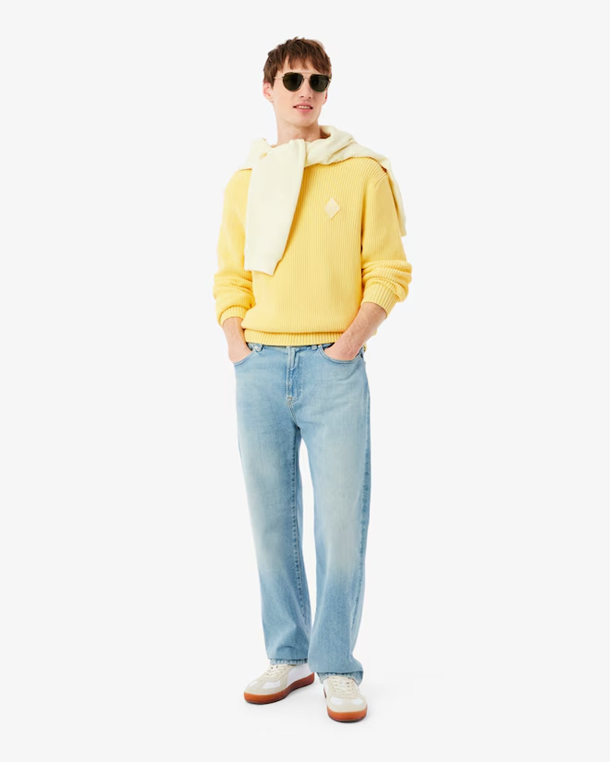 Sweaters Lacoste Retro Logo Relaxed Men's Sweater - AH0616-00-107