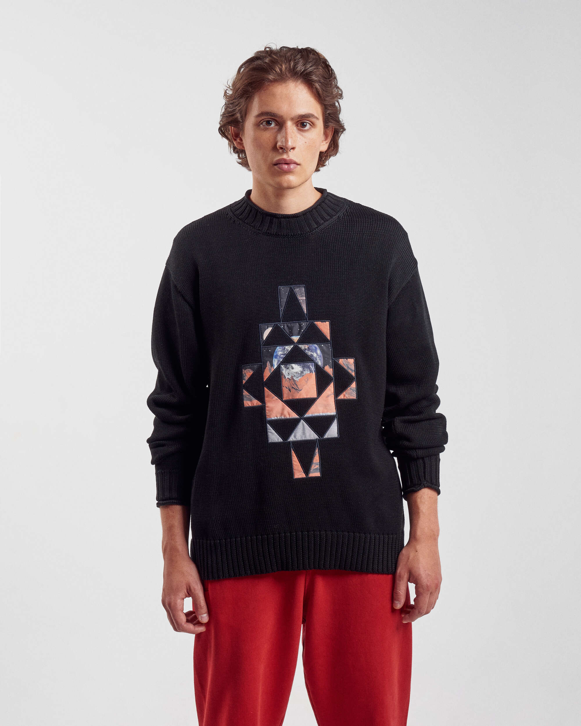 Sweaters Marcelo Burlon County Of Milan Galaxy Cross Men's Sweater Men's Sweater - CMHE036F21KNI0021020