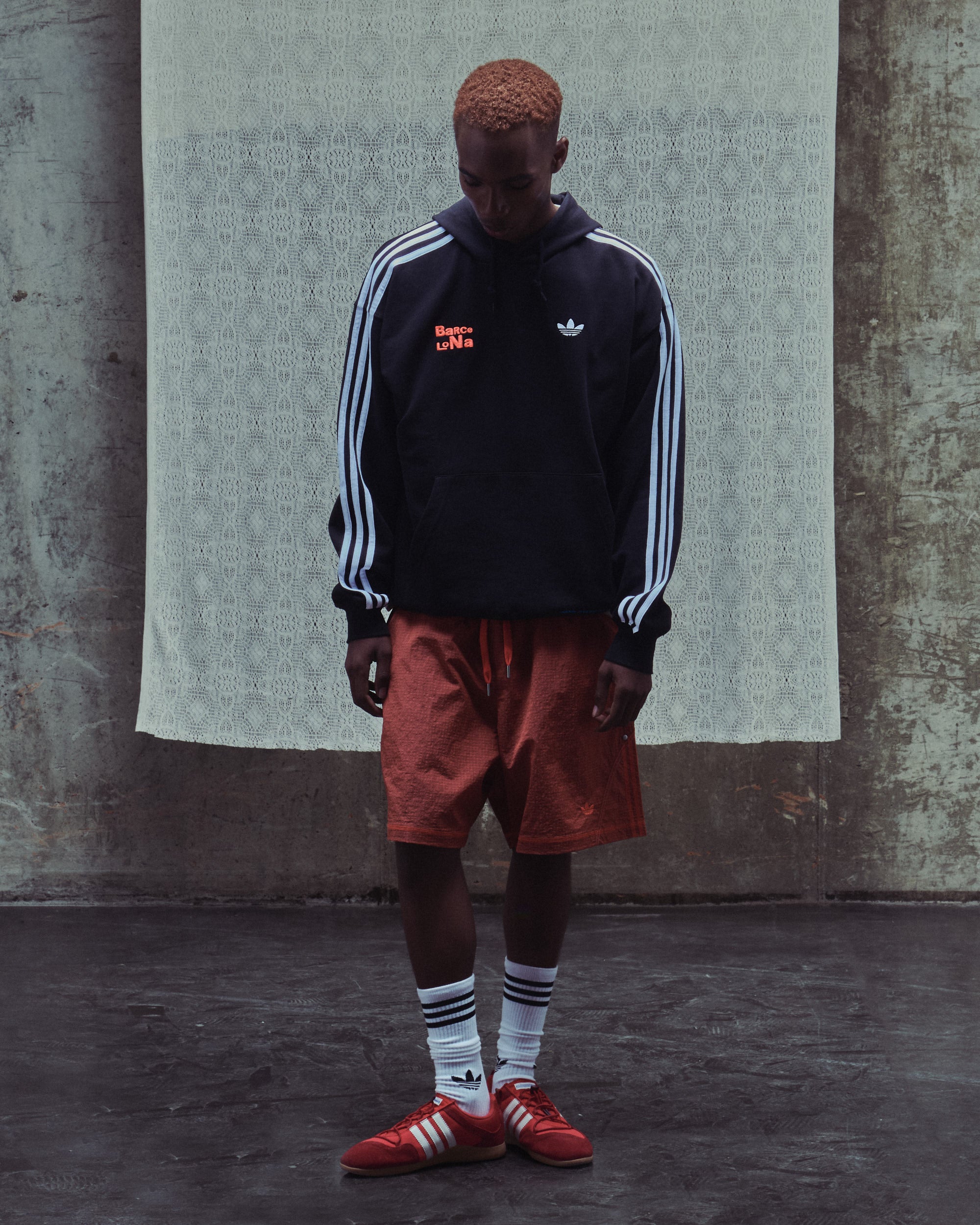 Sweatshirts adidas Originals x Bad Bunny DtMF Tour Merch "Barcelona" Relaxed Men's Hoodie - LH0426