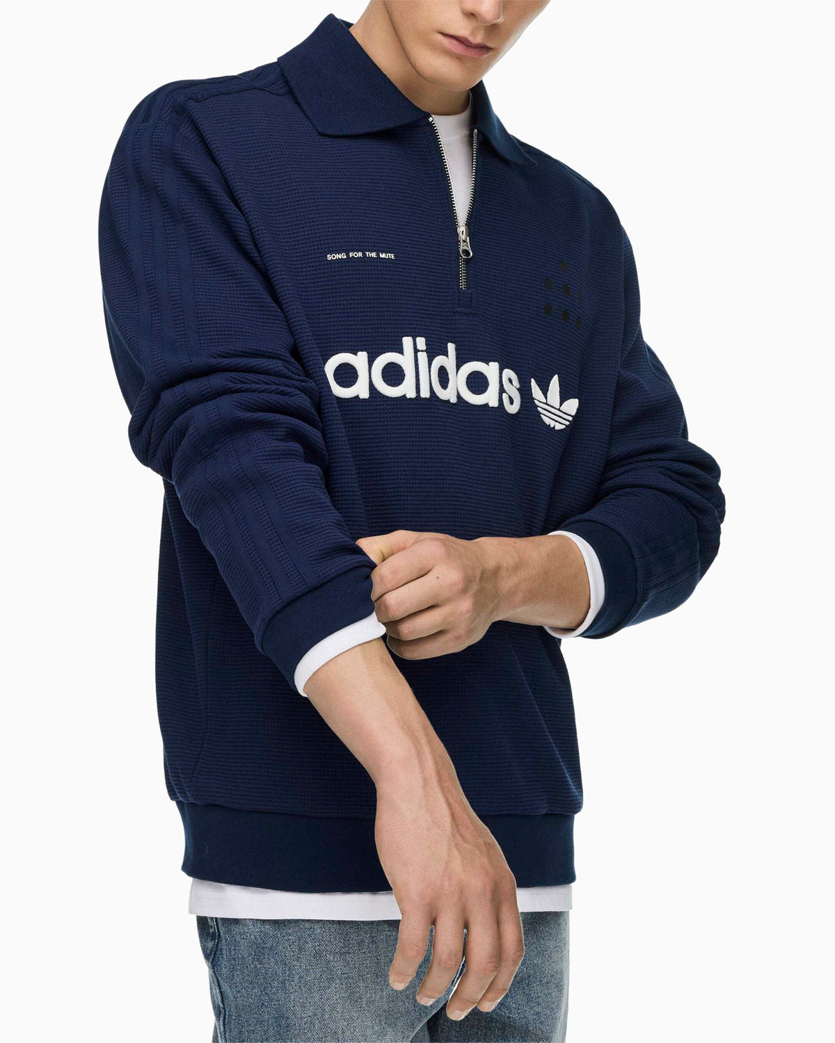 Sweatshirts adidas Originals x Song For The Mute Adi008 Logo Relaxed Men's Half Zip Sweatshirt - LD1916