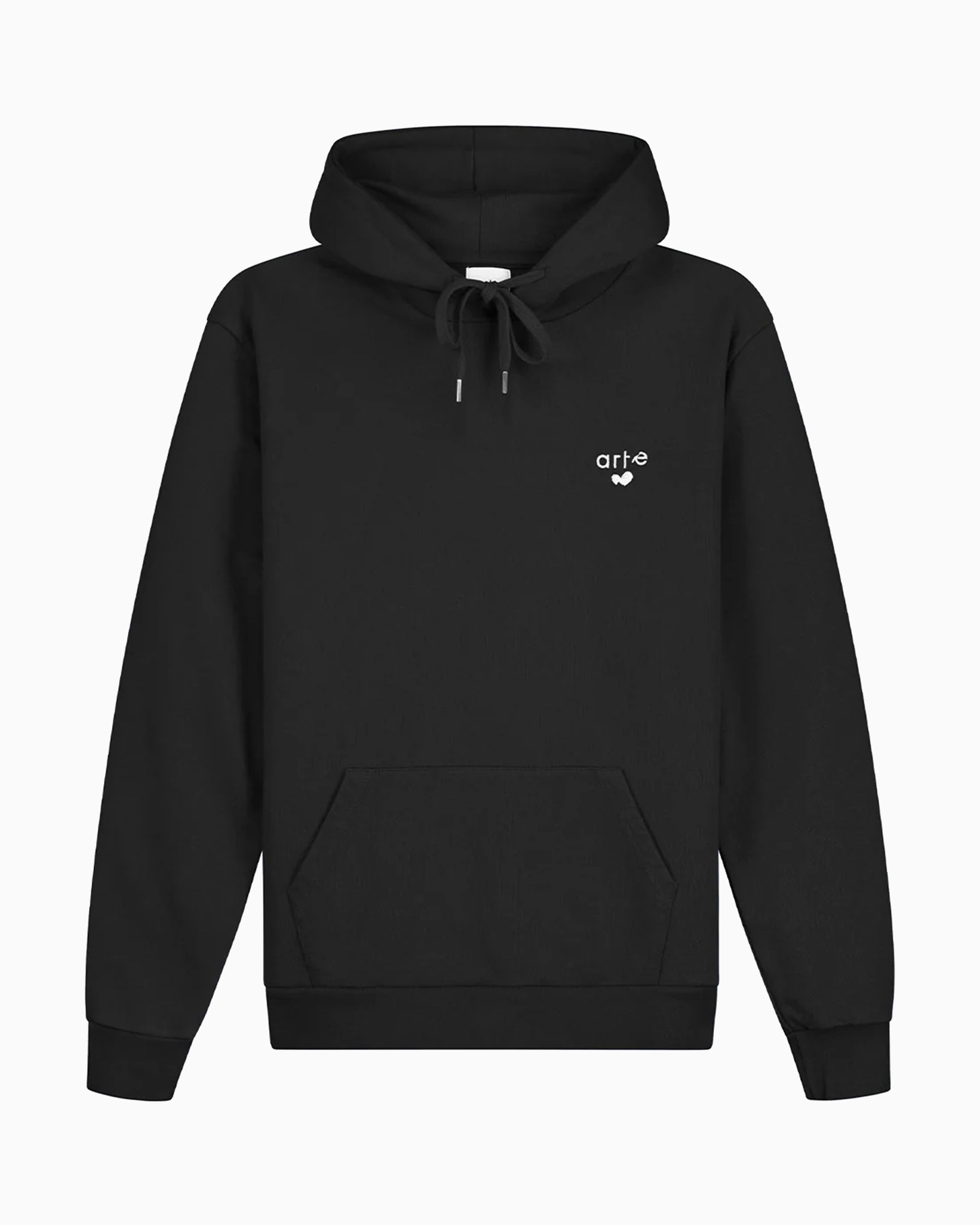 Sweatshirts Arte Antwerp Heart Logo Relaxed Men's Hoodie - SS26-133H-Black
