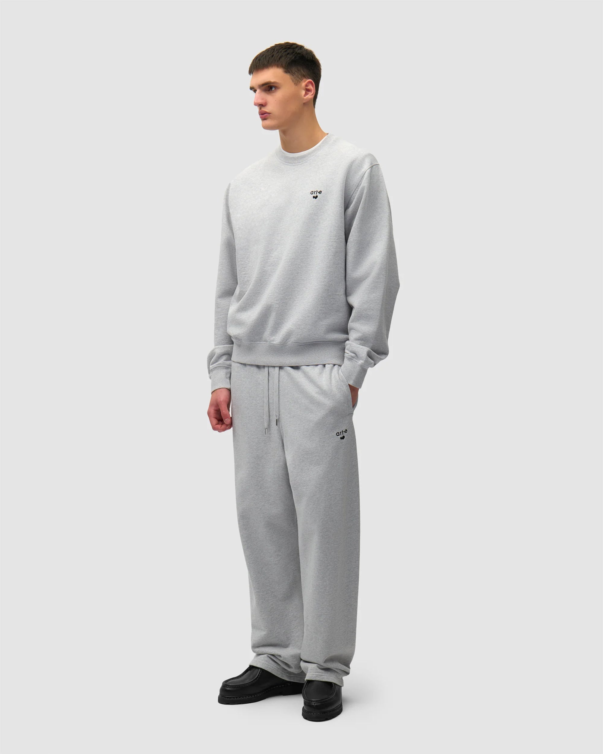 Sweatshirts Arte Antwerp Heart Logo Relaxed Men's Sweatshirt - SS26-164C-Grey