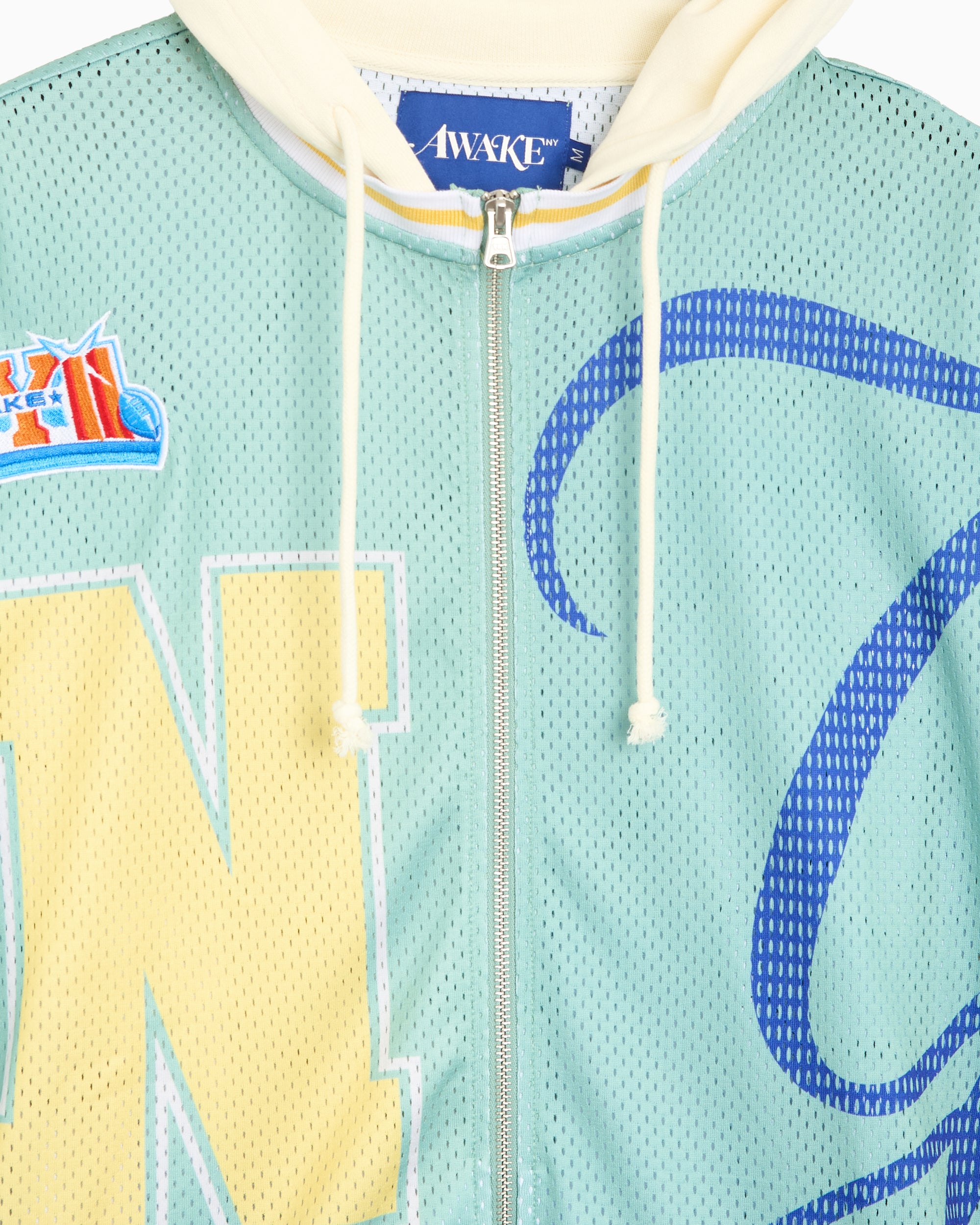 Sweatshirts Awake NY Headcrack Champs Graphic Relaxed Men's Zip-Up Sweatshirt - AWK-SP26-HD005-GRE