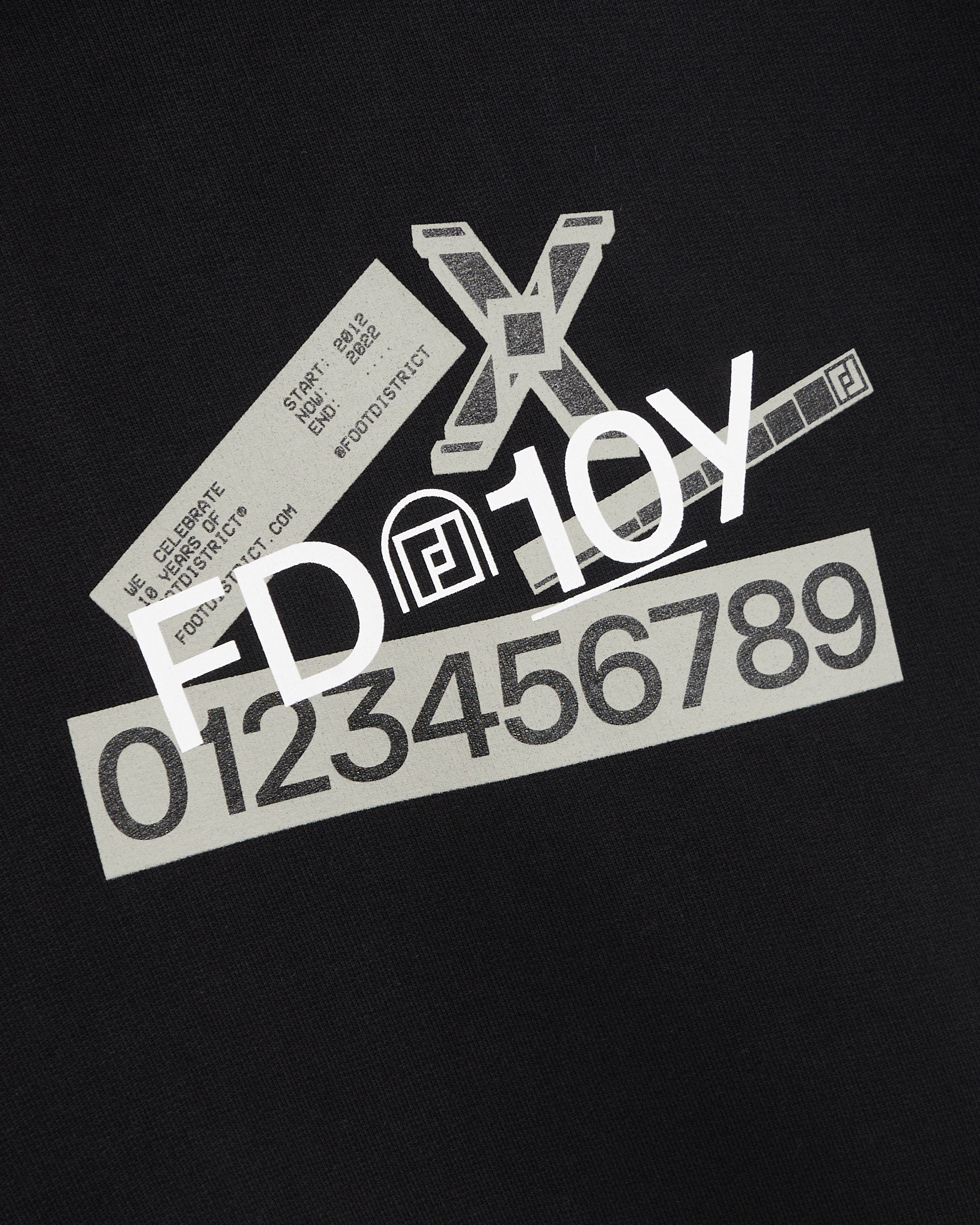 Sweatshirts FOOTDISTRICT 10th Anniversary FD10Y Unisex Hoodie Unisex Hoodie - FDFW23-HOOD1-BLACK