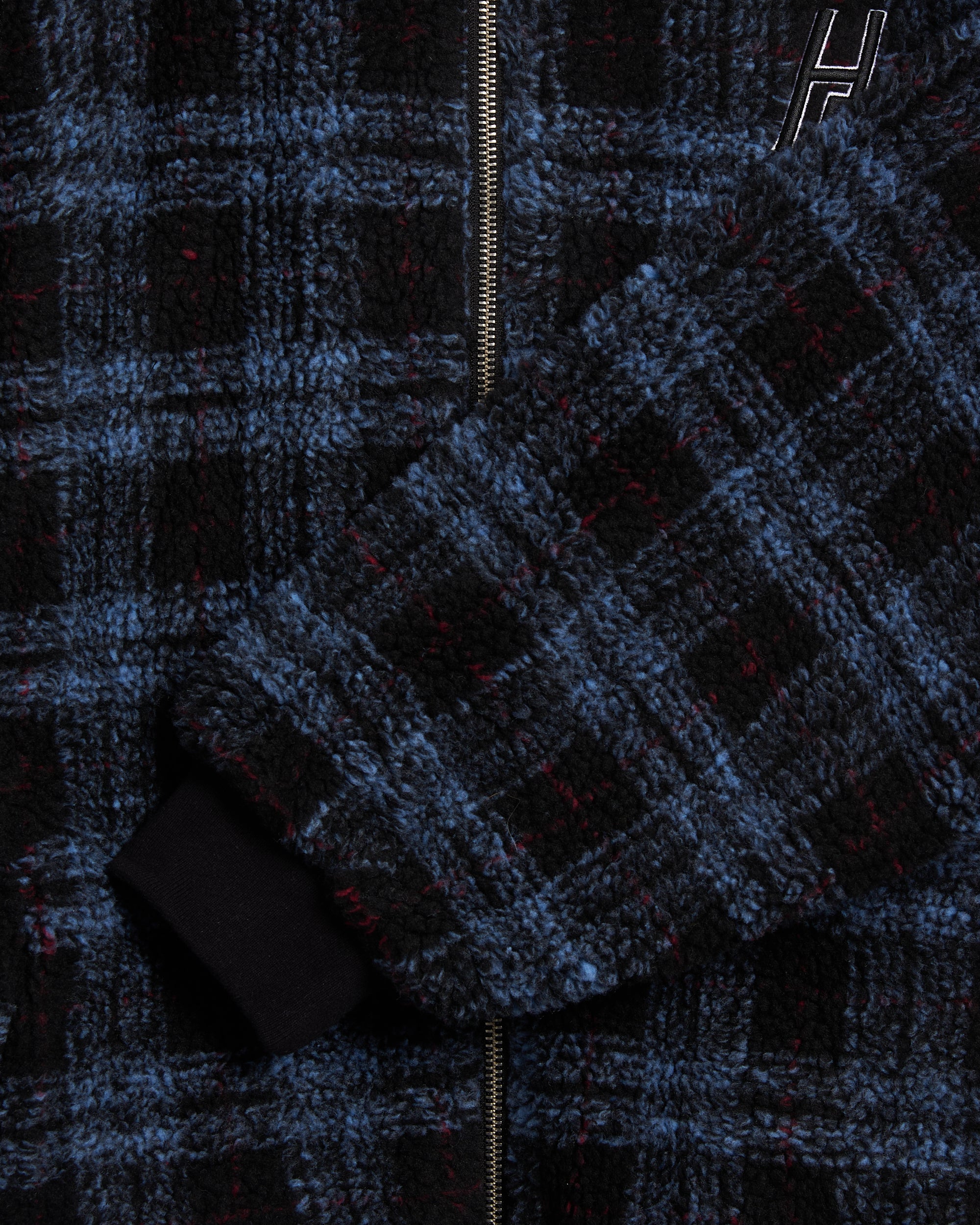 Sweatshirts Hélas. Ocaro Plaid Relaxed Men's Zip-Up Sweatshirt - A05S3D1JKTFZP02