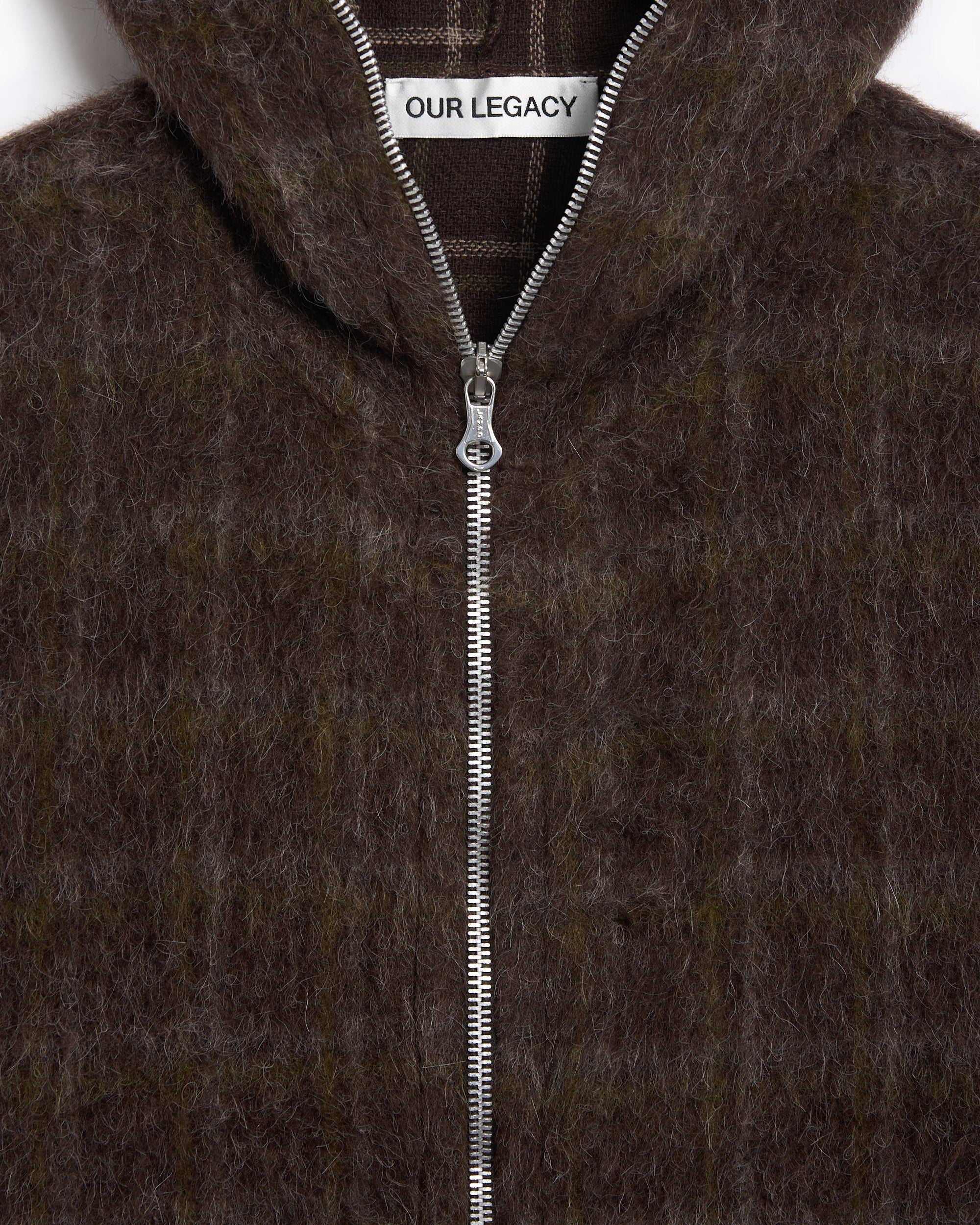 Sweatshirts Our Legacy Plaid Relaxed Men's Zip-Up Sweatshirt - M4256FD
