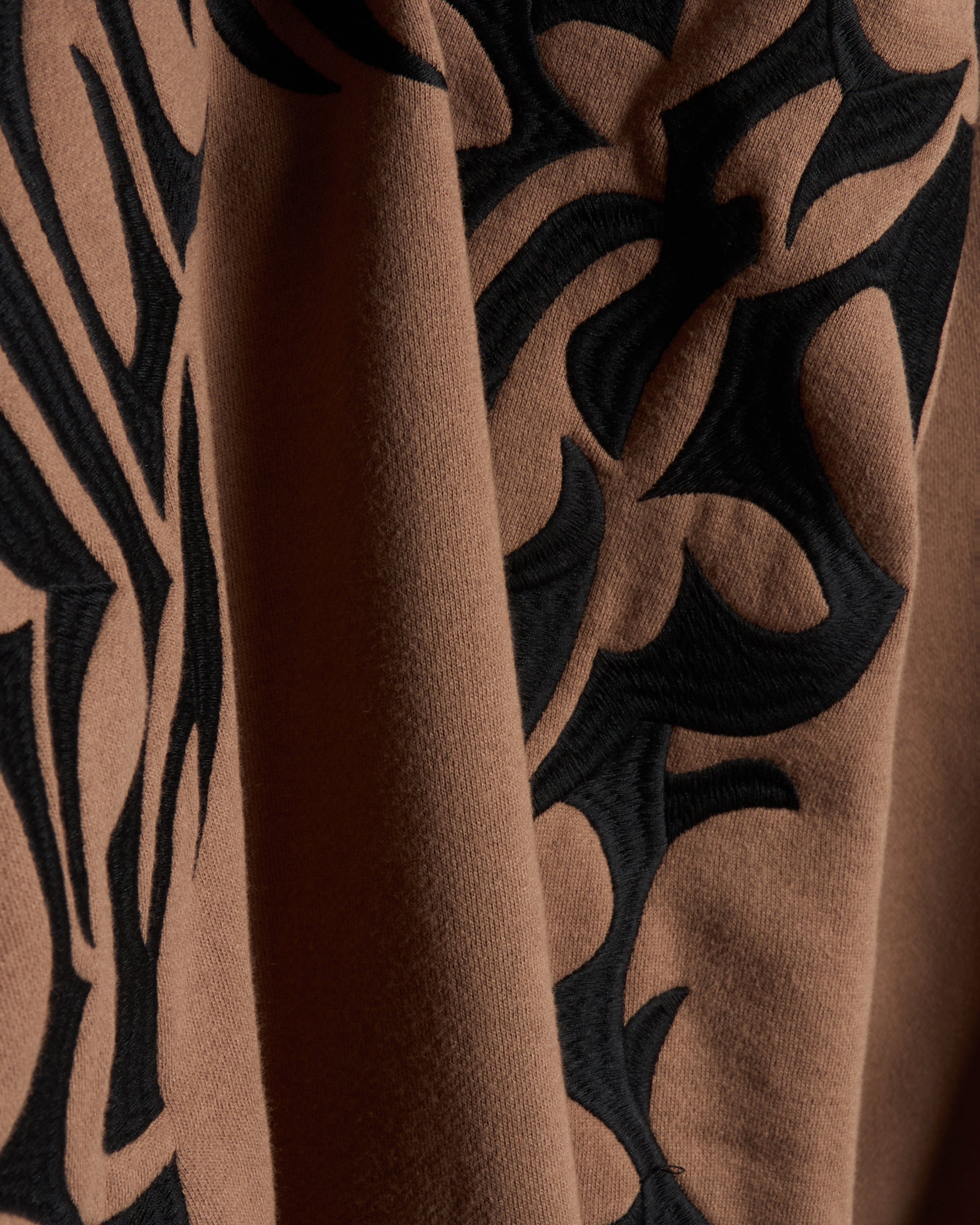 Sweatshirts Pleasures Dragon Zip Men's Hoodie Men's Zip-Up Sweatshirt - P24W032-BROWN