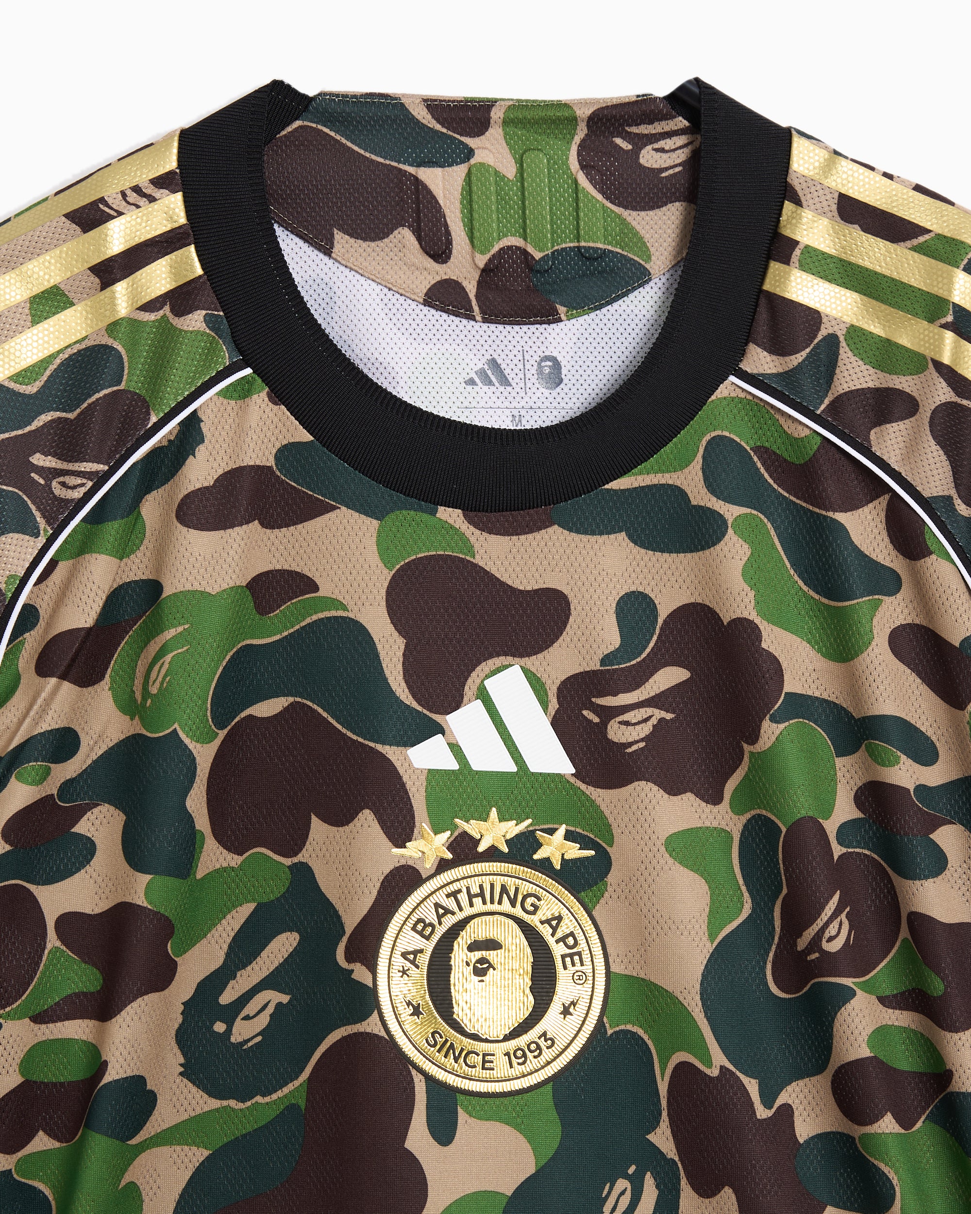 T-Shirts adidas Originals x BAPE Football Graphic Slim Men's Jersey T-Shirt - KB2202