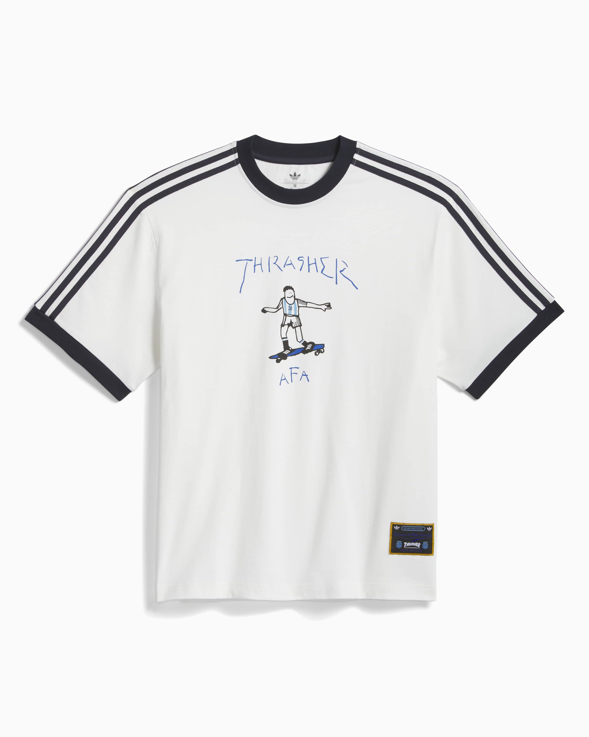 T-Shirts adidas Originals x Thrasher x AFA Argentina Relaxed Men's T-Shirt - KX4548