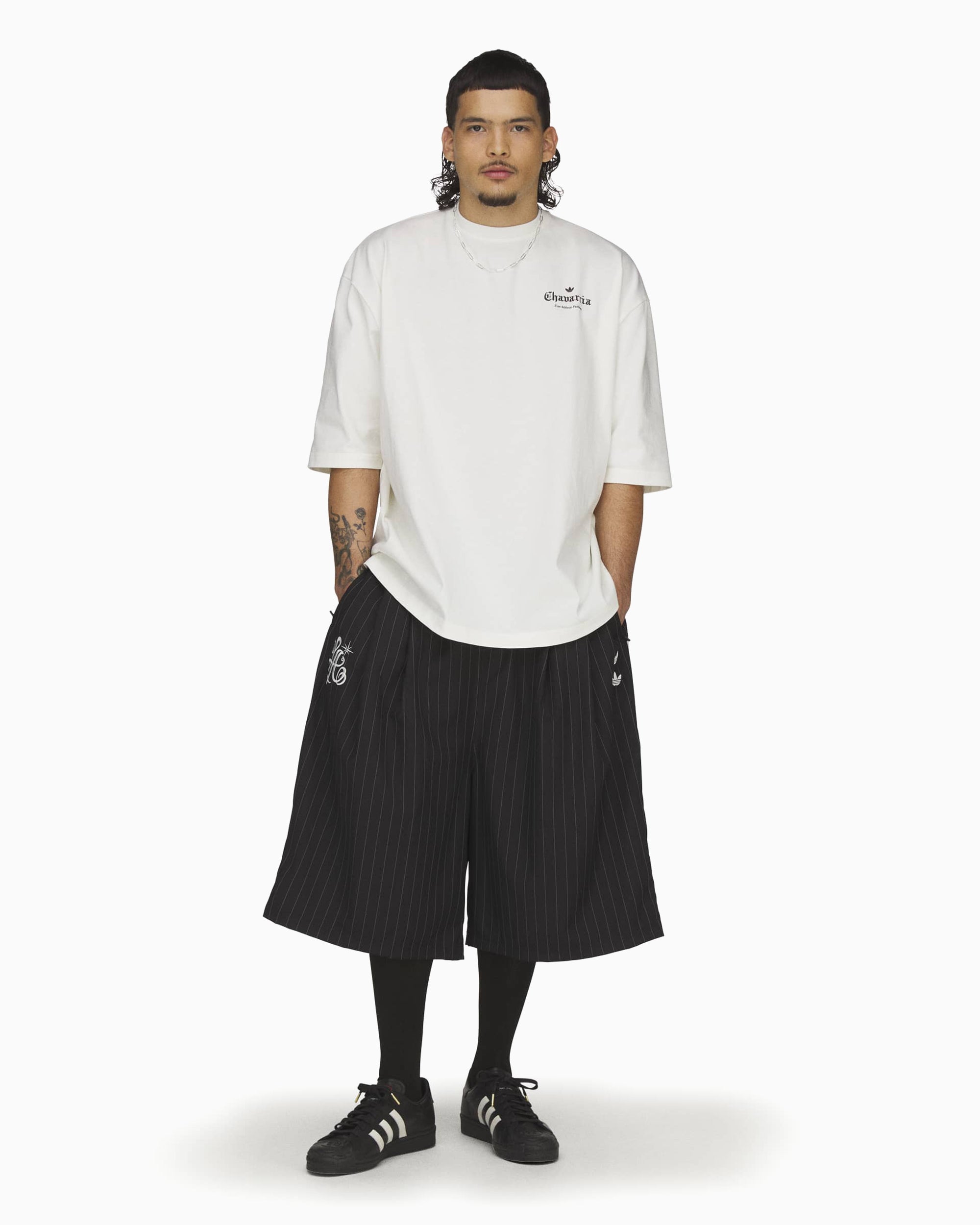 T-Shirts adidas Originals x Willy Chavarria Logo Half-Sleeved Oversize Men's T-Shirt - KR8687