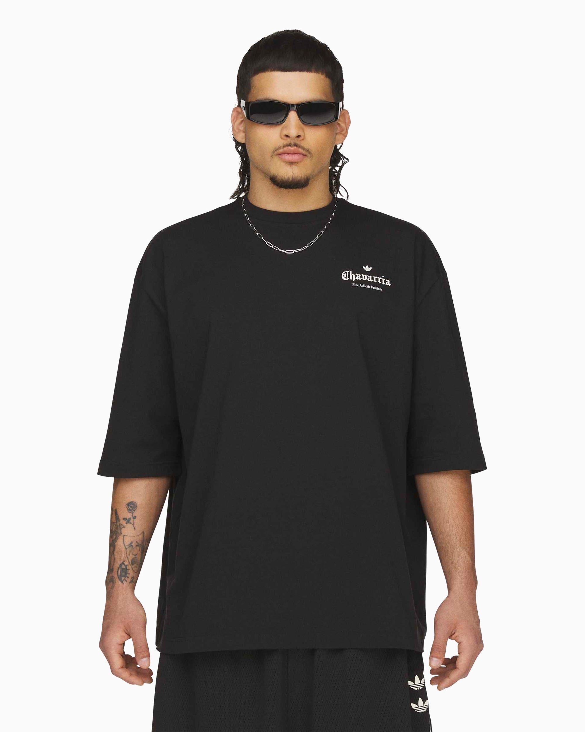 T-Shirts adidas Originals x Willy Chavarria Logo Half-Sleeved Oversize Men's T-Shirt - KS6445