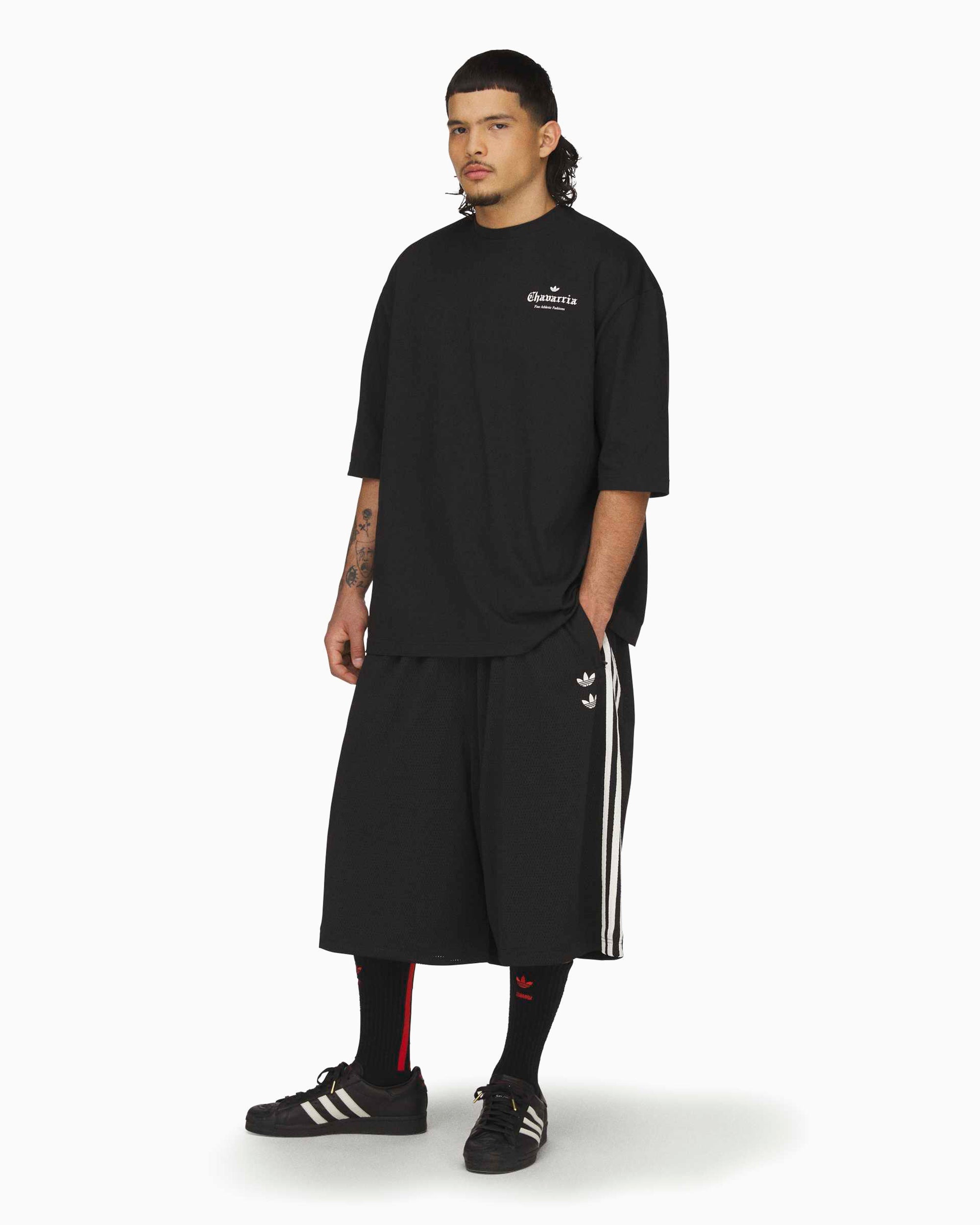 T-Shirts adidas Originals x Willy Chavarria Logo Half-Sleeved Oversize Men's T-Shirt - KS6445