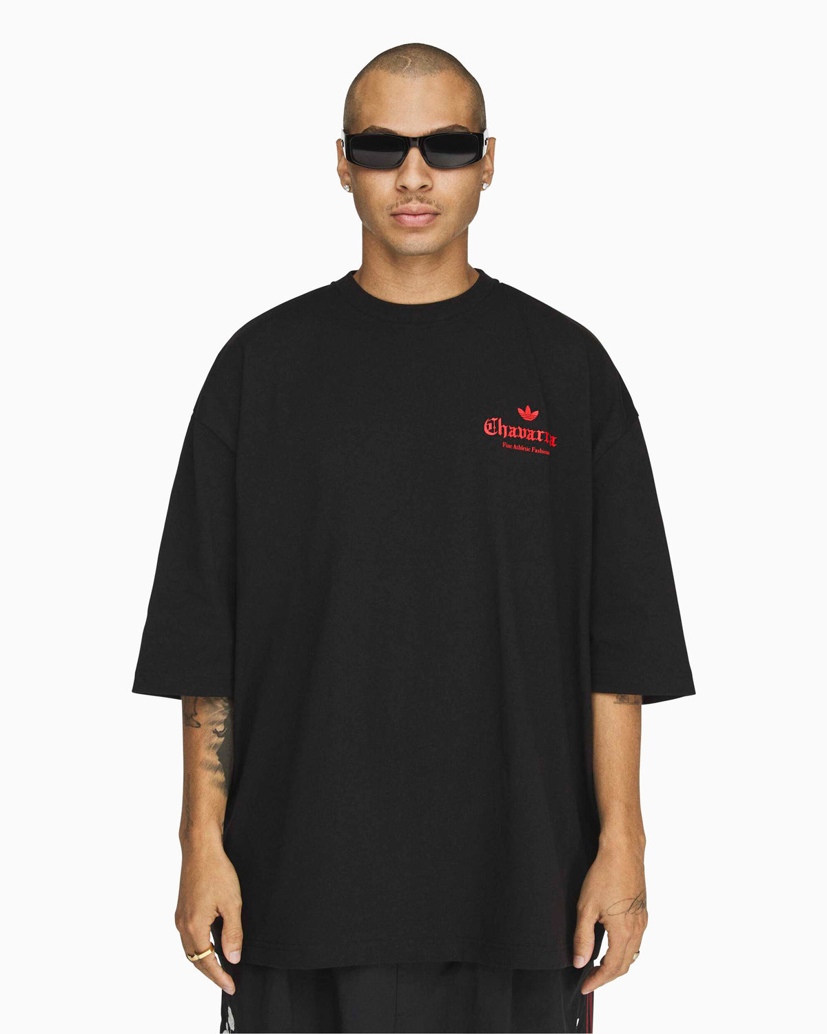 T-Shirts adidas Originals x Willy Chavarria "Rose" Graphic Oversize Men's T-Shirt - KZ3115