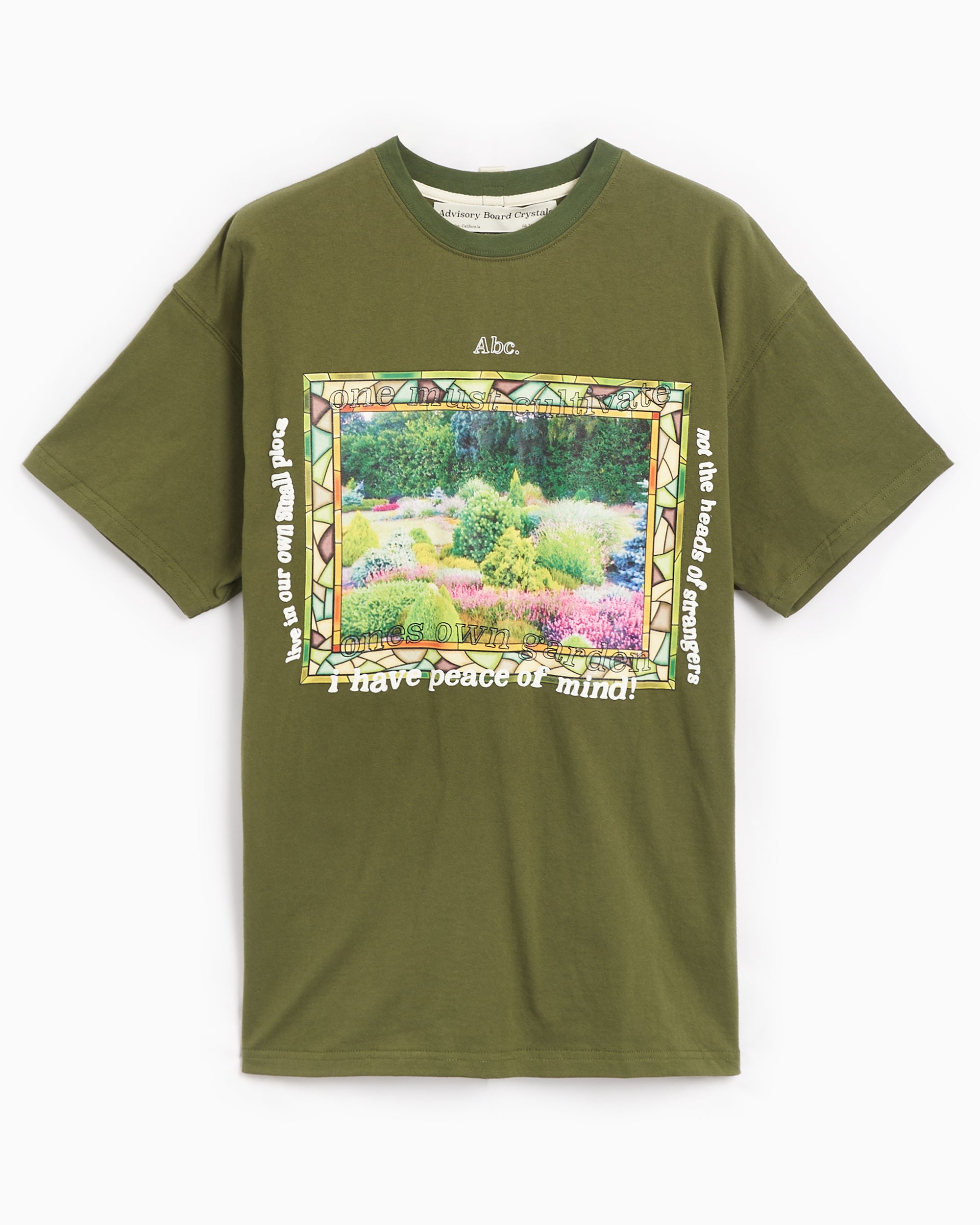 T-Shirts Advisory Board Crystals Abc. Voltaire Men's T-Shirt Men's T-Shirt - ABC-CT-T001-VOLT-BRONZE GREEN