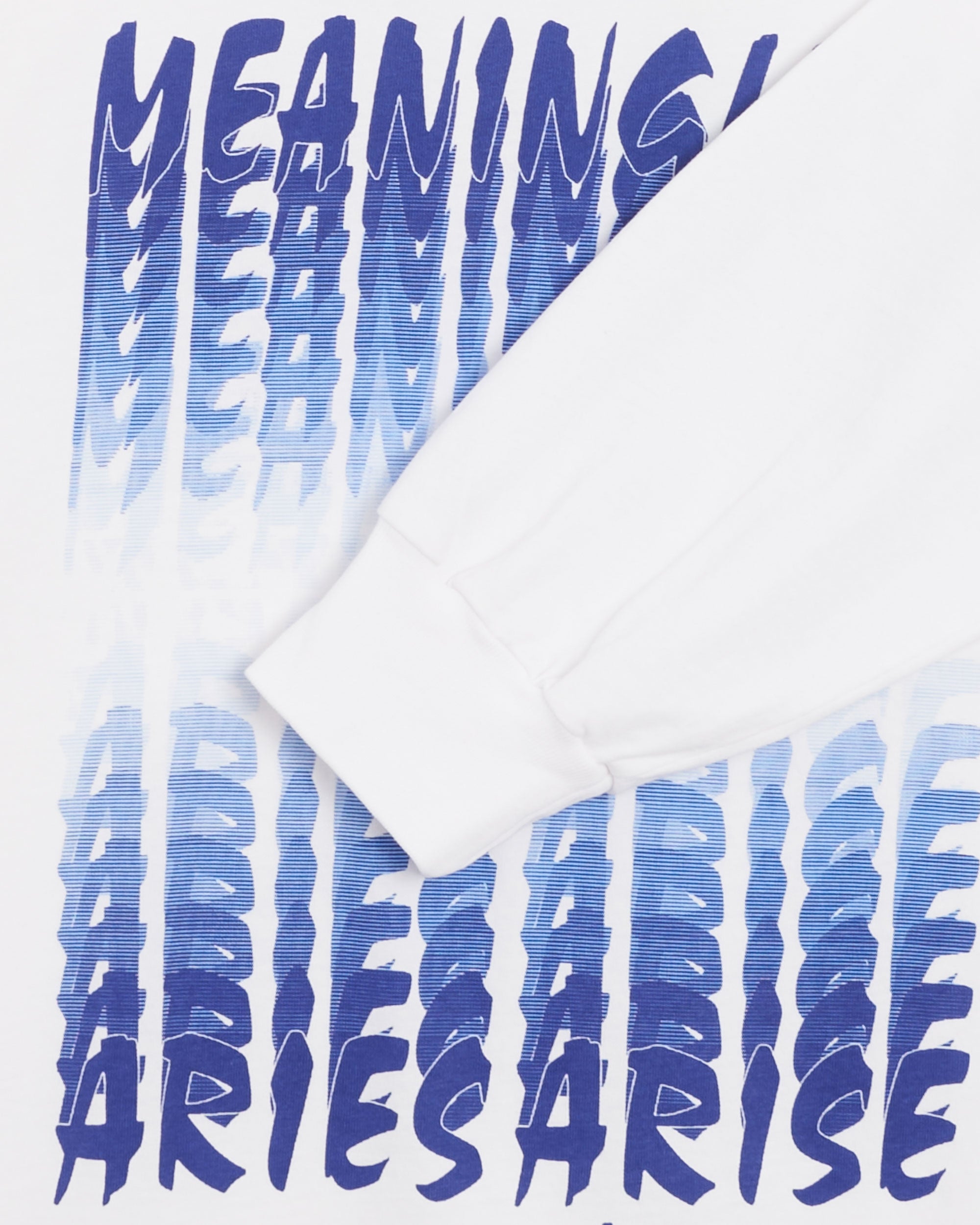 T-Shirts Aries Everything Is Meaningless Unisex Long Sleeve T-Shirt Unisex T-Shirt - FTAR60021-WHT