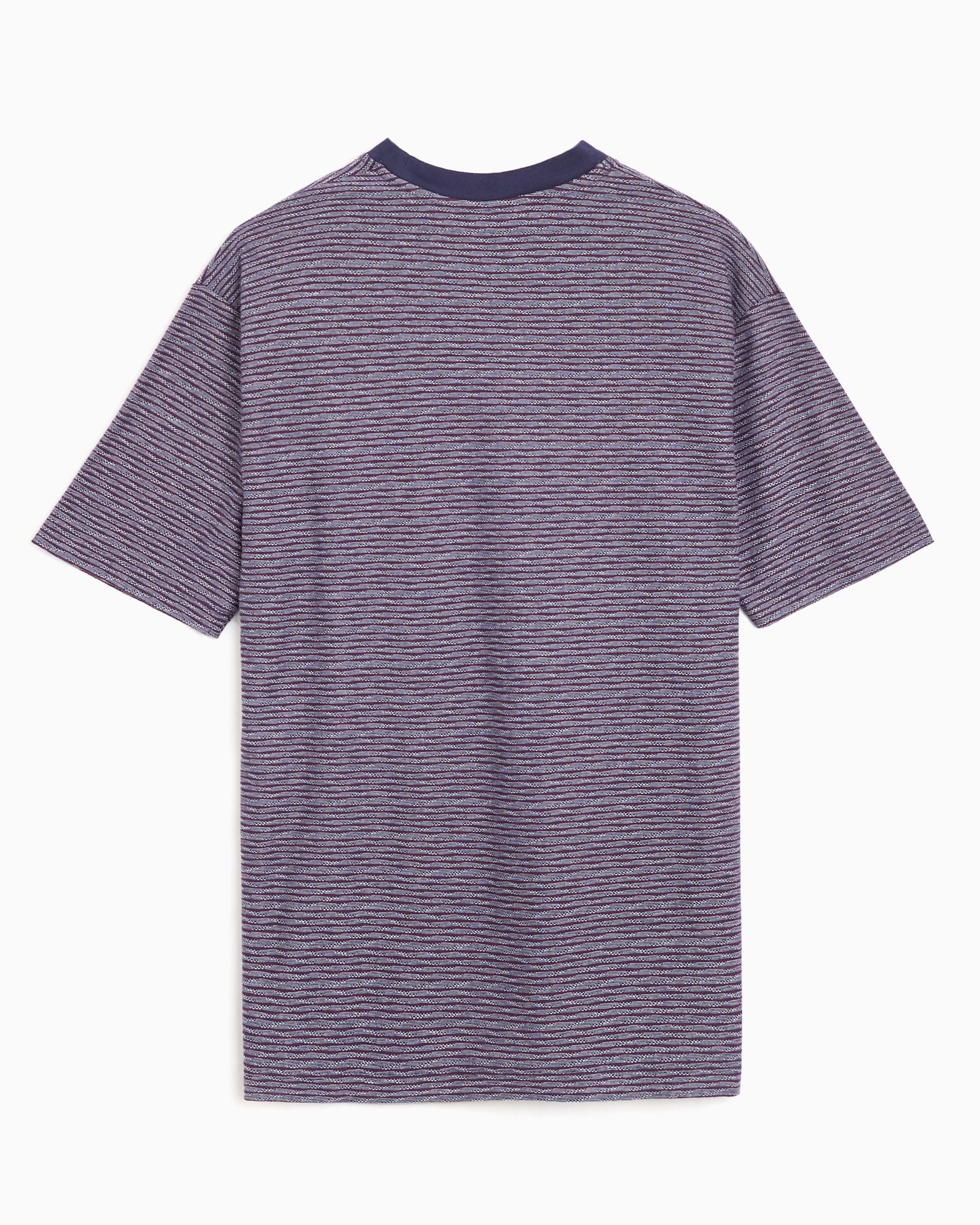T-Shirts by Parra Crooked Striped Boxy Men's T-Shirt - 55255-BLUE