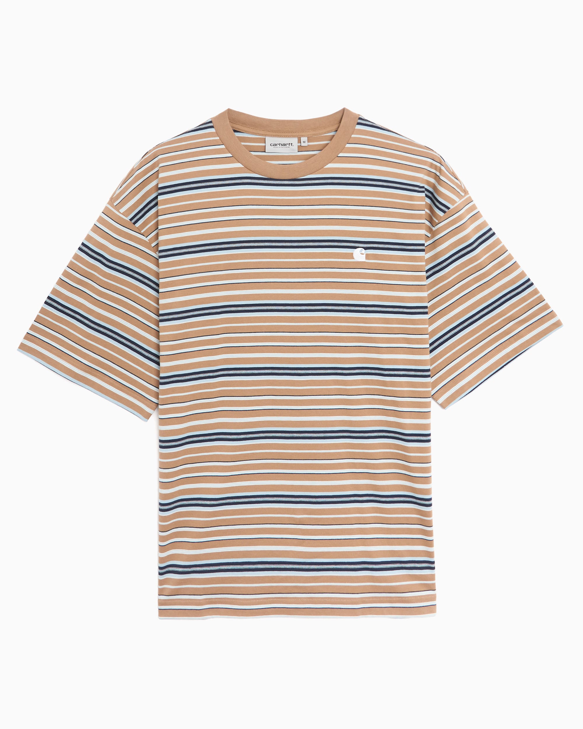 T-Shirts Carhartt WIP Zane Striped Relaxed Unisex T-Shirt - I036186-3KZXX