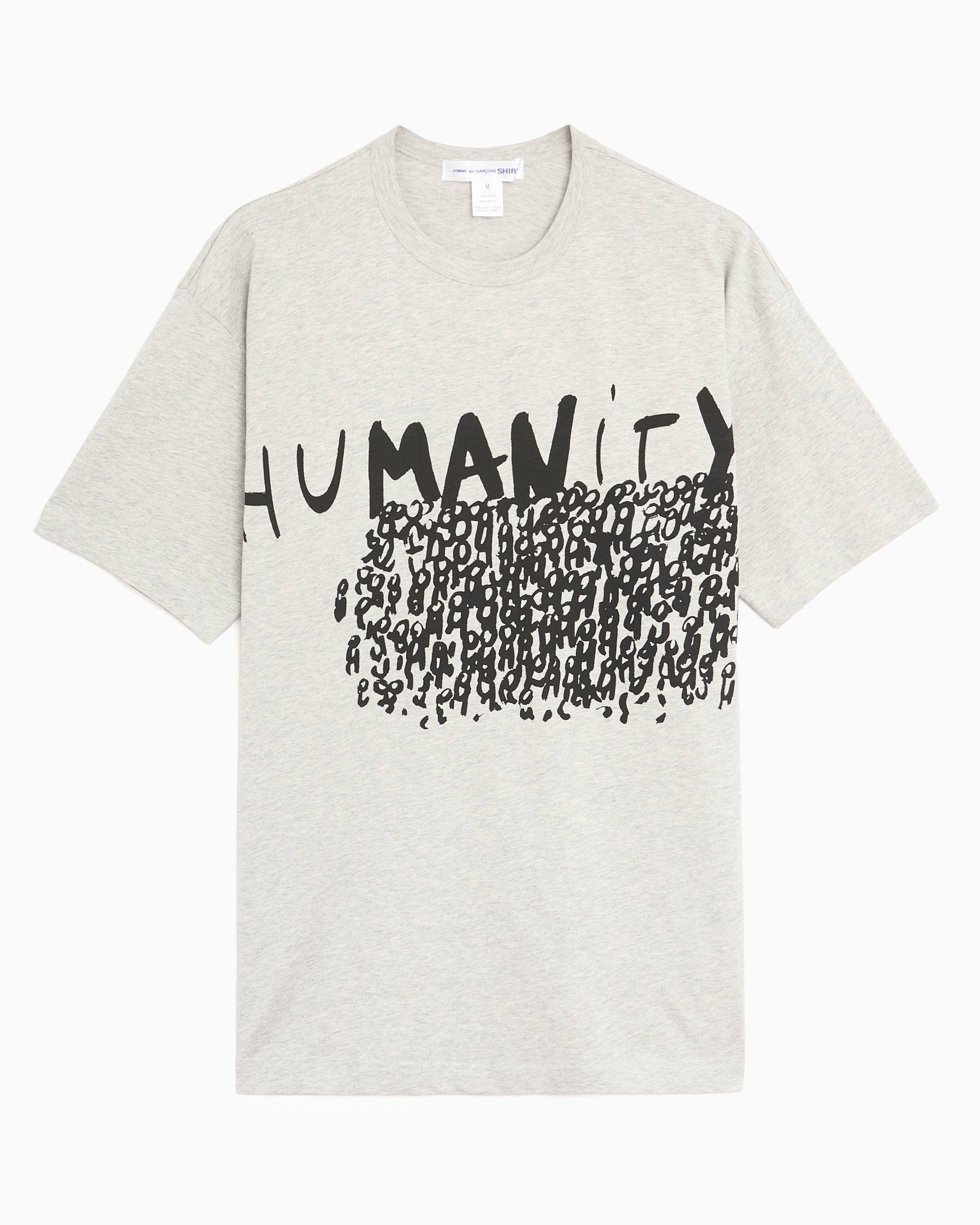 T-Shirts Comme Des Garçons Shirt x Dan Perjovschi "Humanity" Graphic Men's T-Shirt - FQ-T036-S26-1