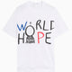 Maglietta con grafica Oversize Comme Des Garçons Shirt x Dan Perjovschi "World Hope" per uomo