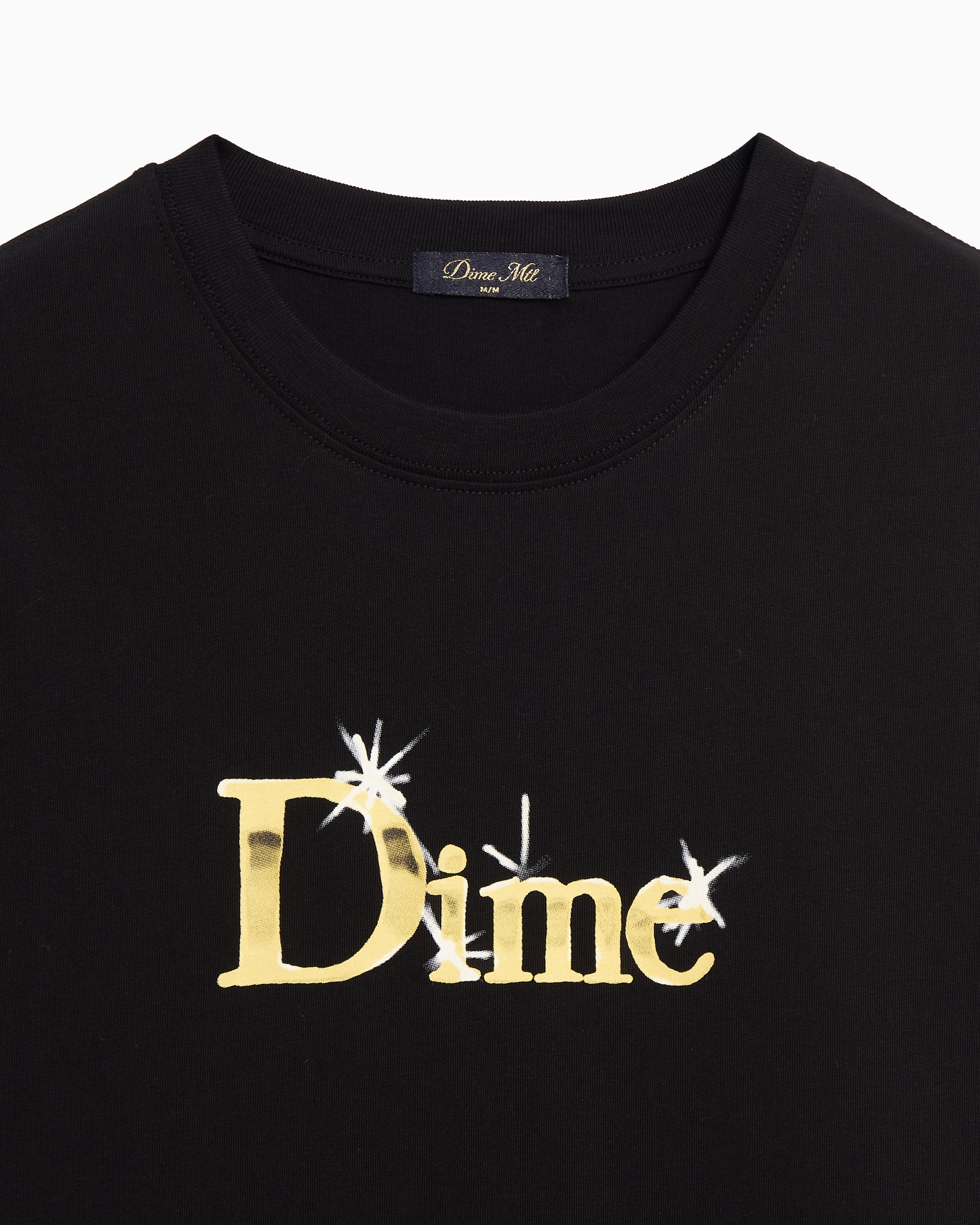 T-Shirts Dime MTL Shiny Graphic Relaxed Men's T-Shirt - DIME2SP2549BLK