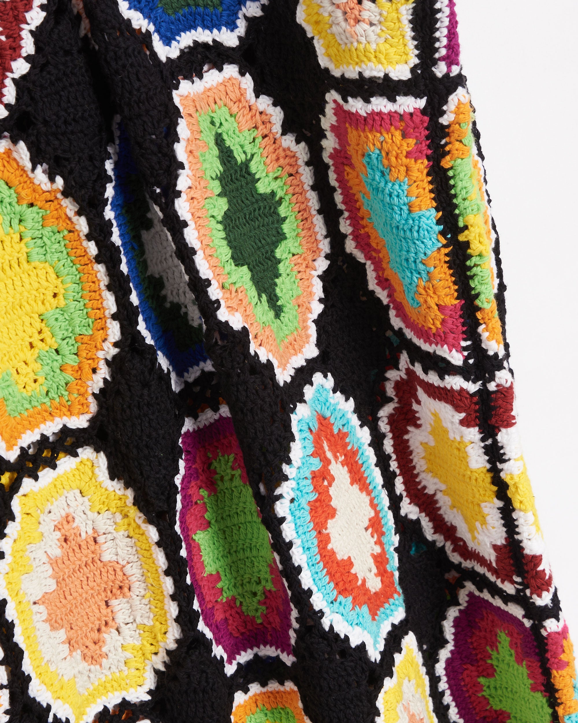 T-Shirts Marcelo Burlon Macrame Cross Men's Knit Tank T-Shirt Men's T-Shirt - CMHA031S22KNI0011084