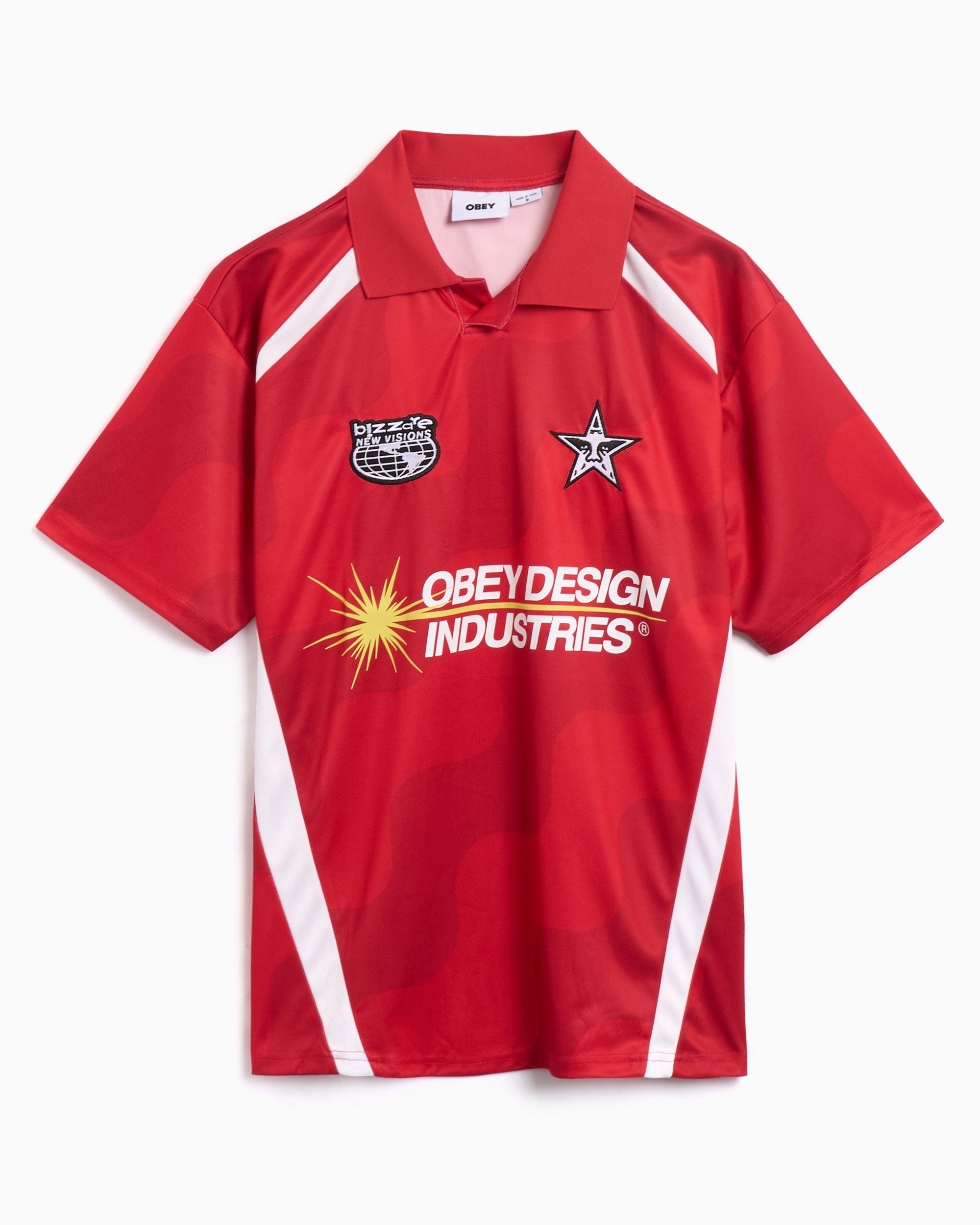 T-Shirts OBEY Clothing Obey Men's Soccer Jersey Relaxed Men's T-Shirt - 131080372-RDM
