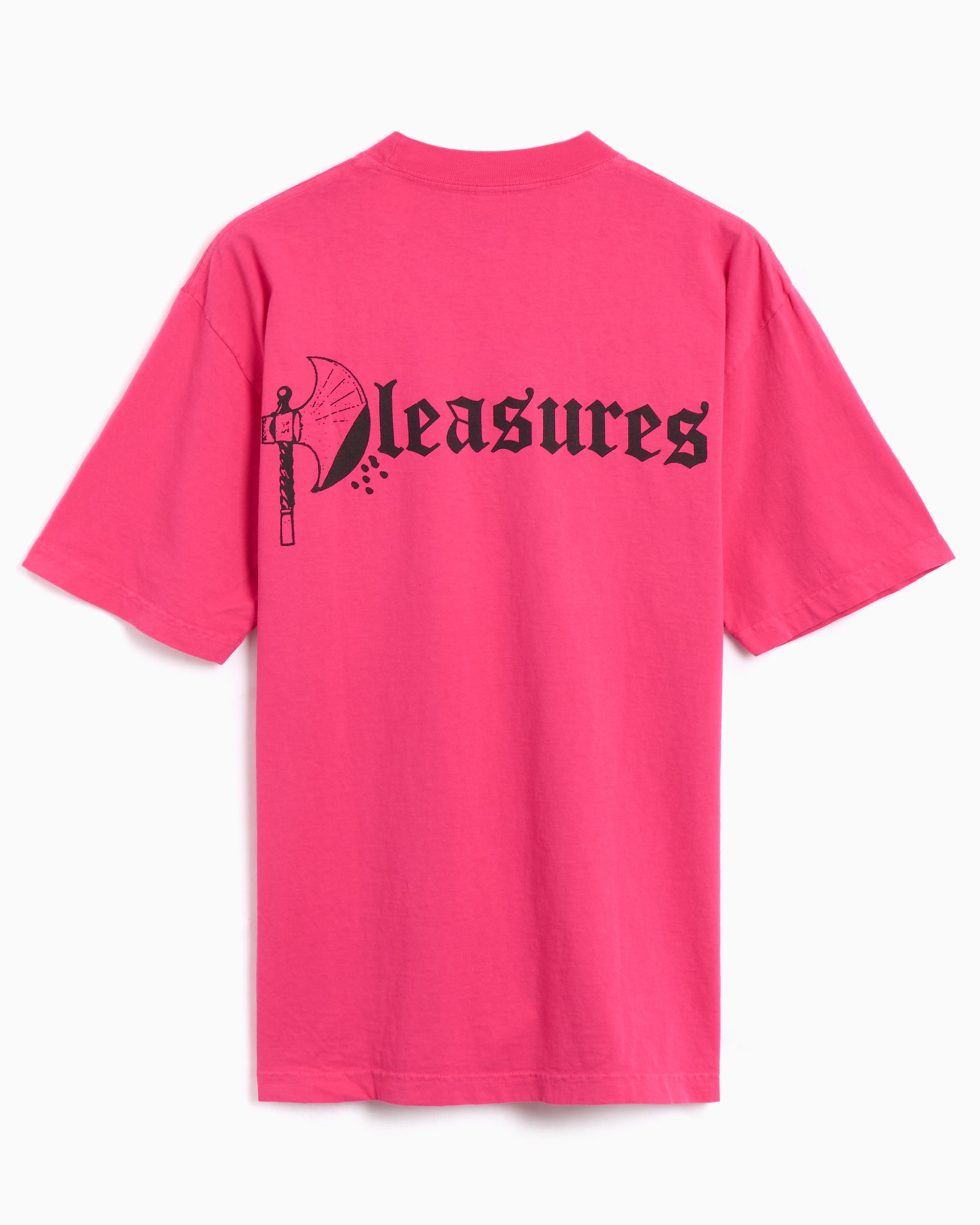 T-Shirts Pleasures Axed Men's T-Shirt Men's T-Shirt - P24W036-FUCHSIA