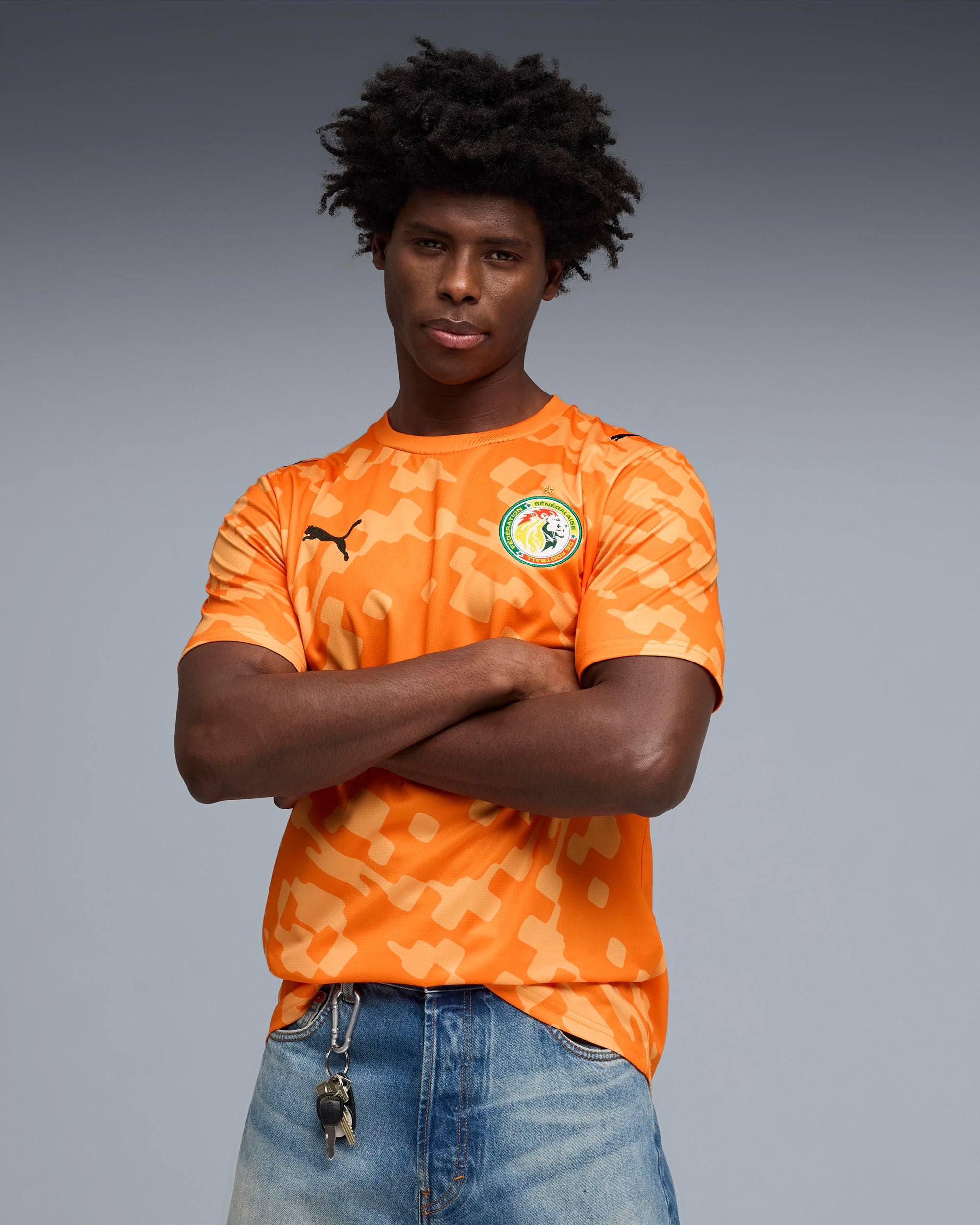 T-Shirts Puma x Salehe Bembury x Senegal Goalkeepers Logo Men's Jersey T-Shirt - 787109-87