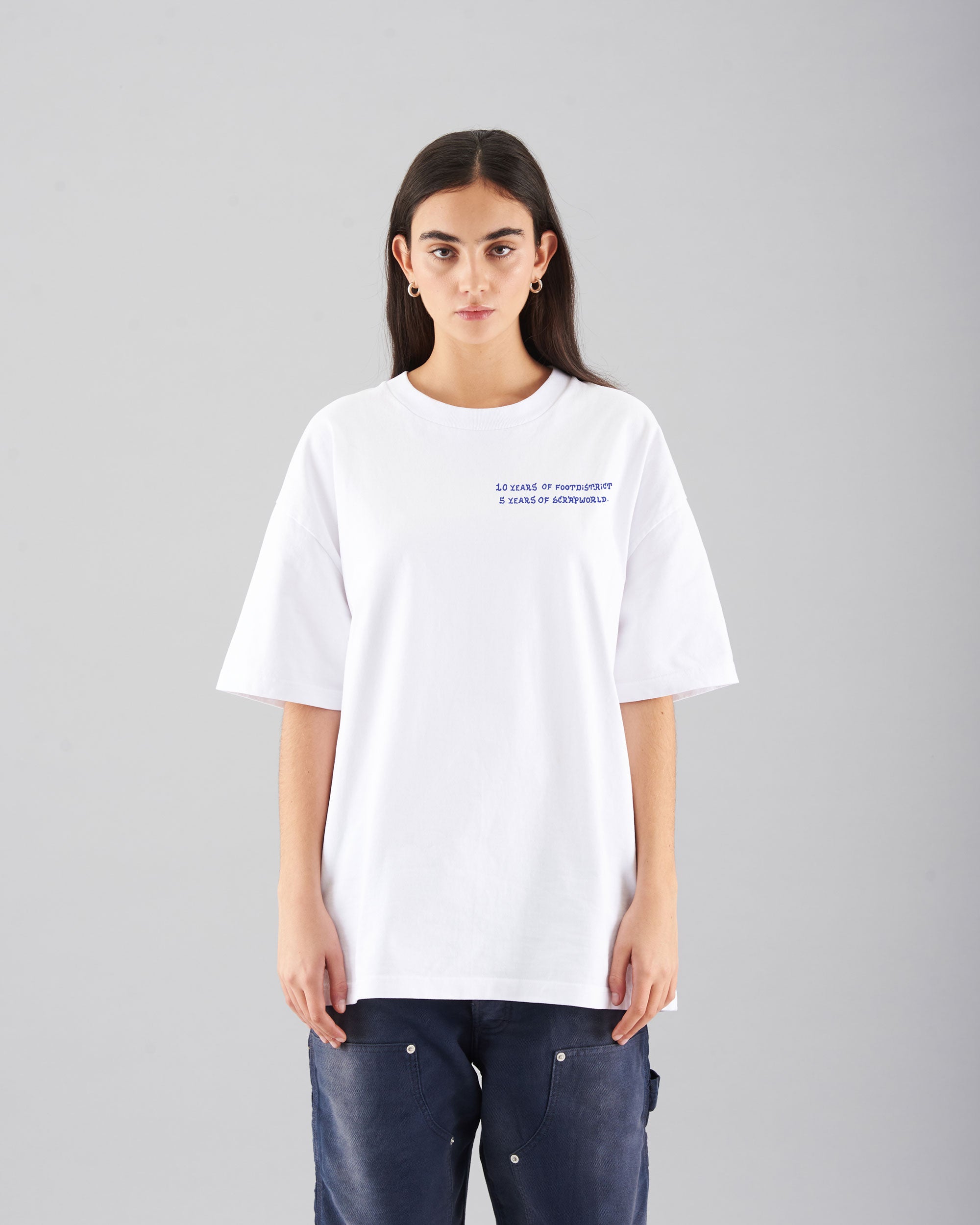 T-Shirts X ScrapWorld FOOTDISTRICT x ScrapWorld Logo Unisex T-Shirt Unisex T-Shirt - FDSWTSHIRT-WHITE