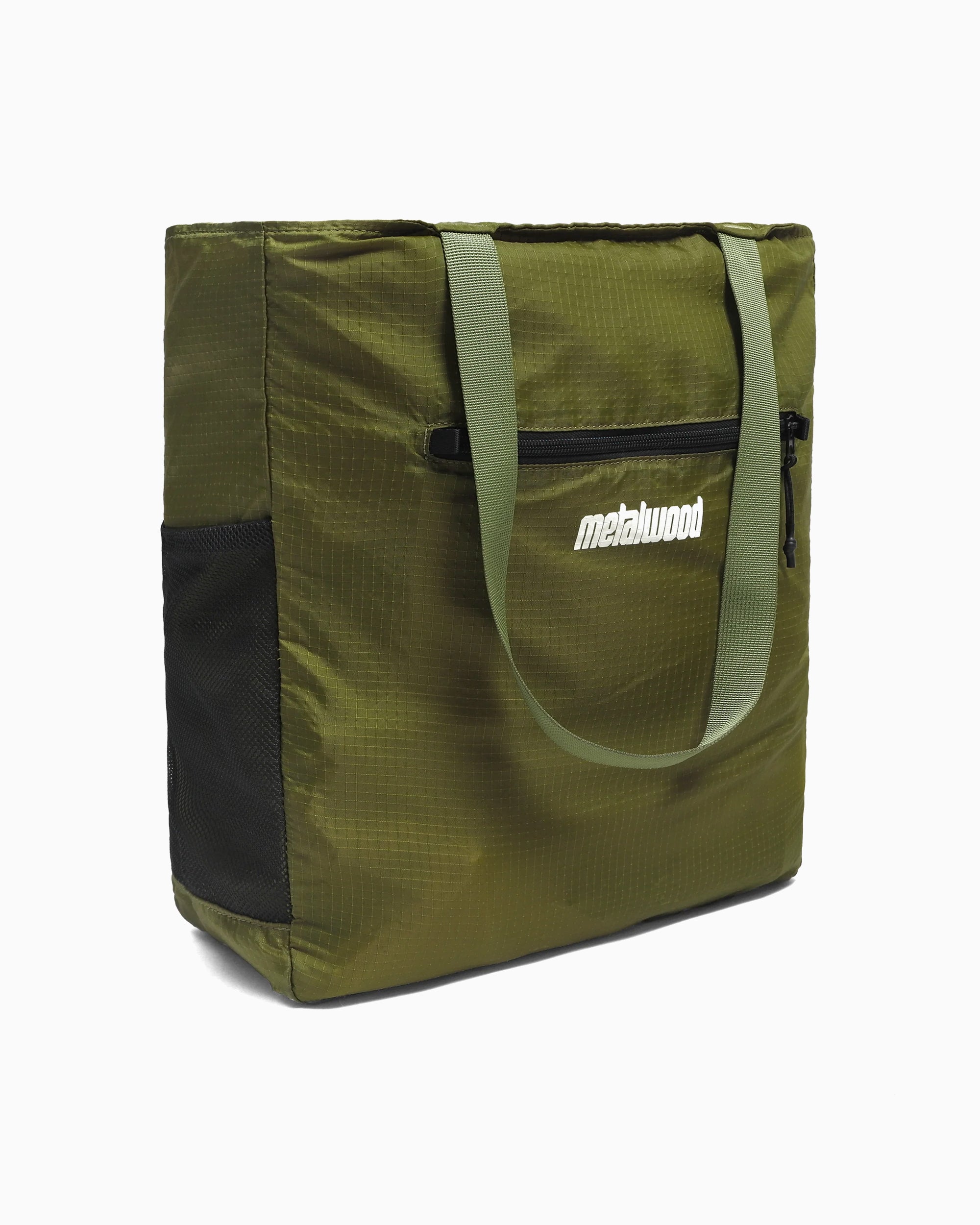 Tote Bags Metalwood Pocketable Unisex Tote Bag - MWS25-10-102-SLM