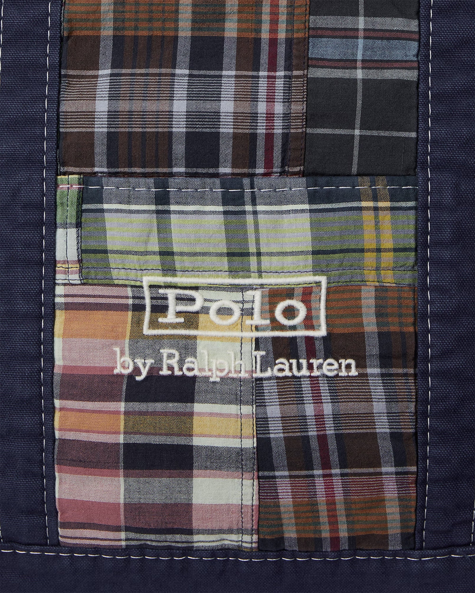 Tote Bags Polo Ralph Lauren Madras Patchwork Unisex Tote Bag - 405P08088001