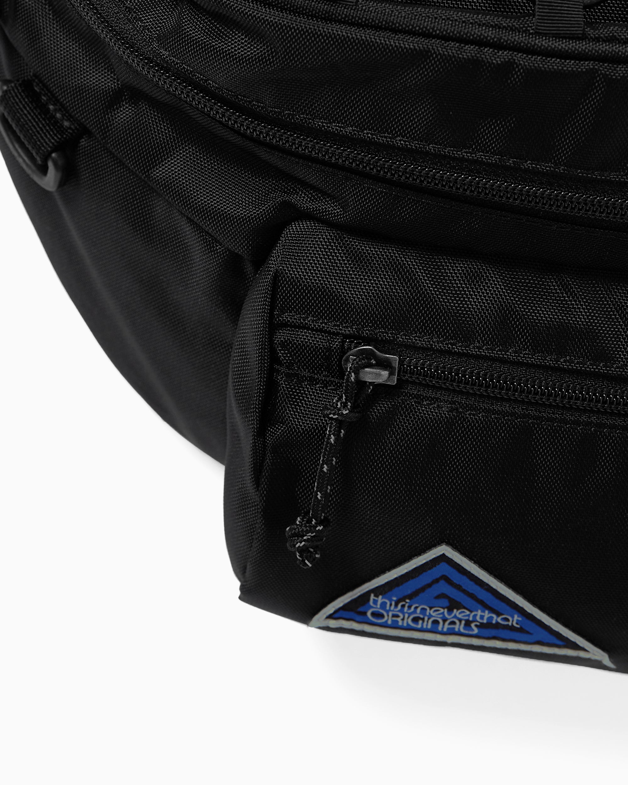 Waist bags thisisneverthat® thisisneverthat® Unisex Washed Nylon Waistbag Unisex Waist Bag - TN243WBASB02-BLK