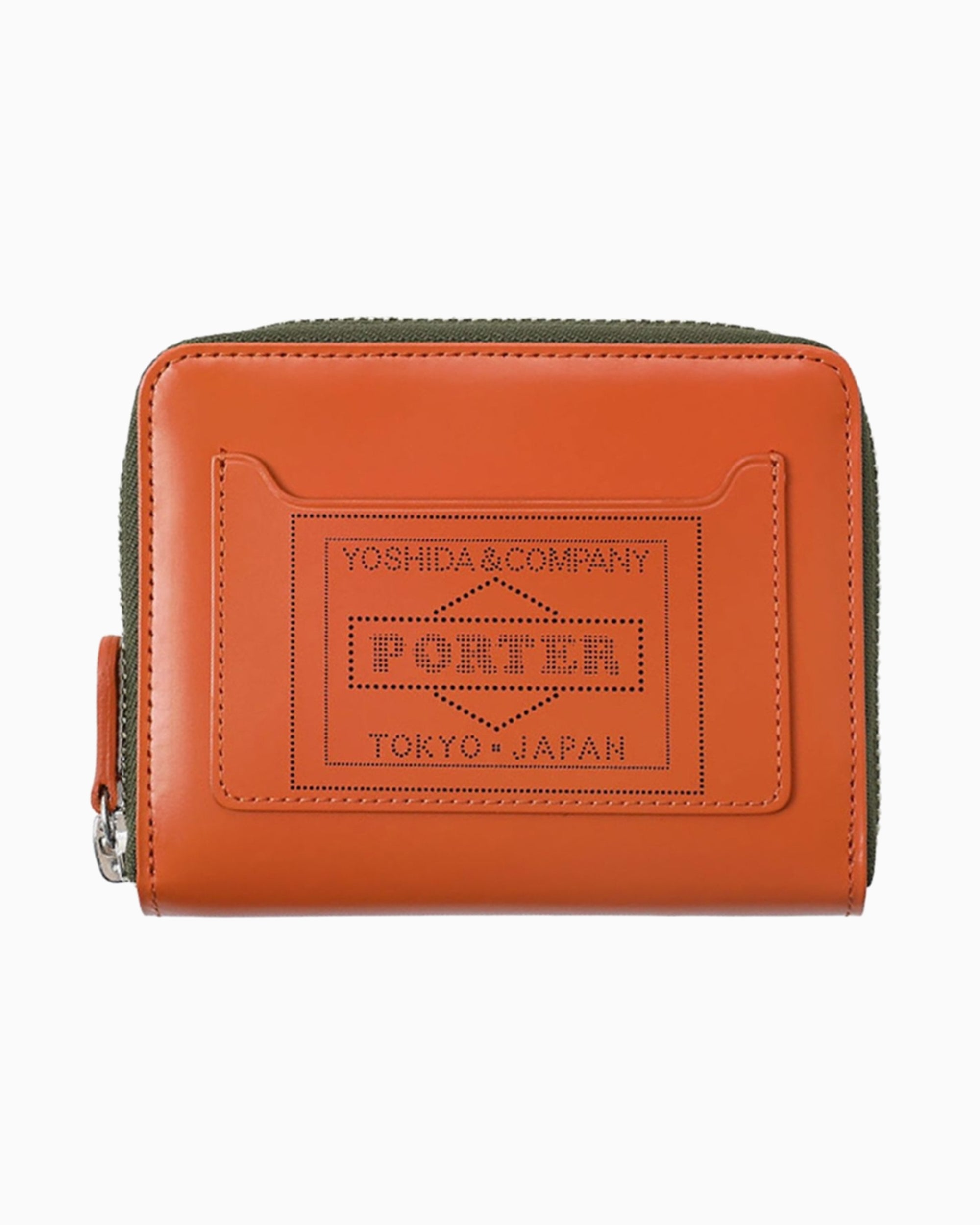 Wallets Porter-Yoshida & Co. PS With Zipper Unisex Wallet - 384-02951-ORANGEKHAKI