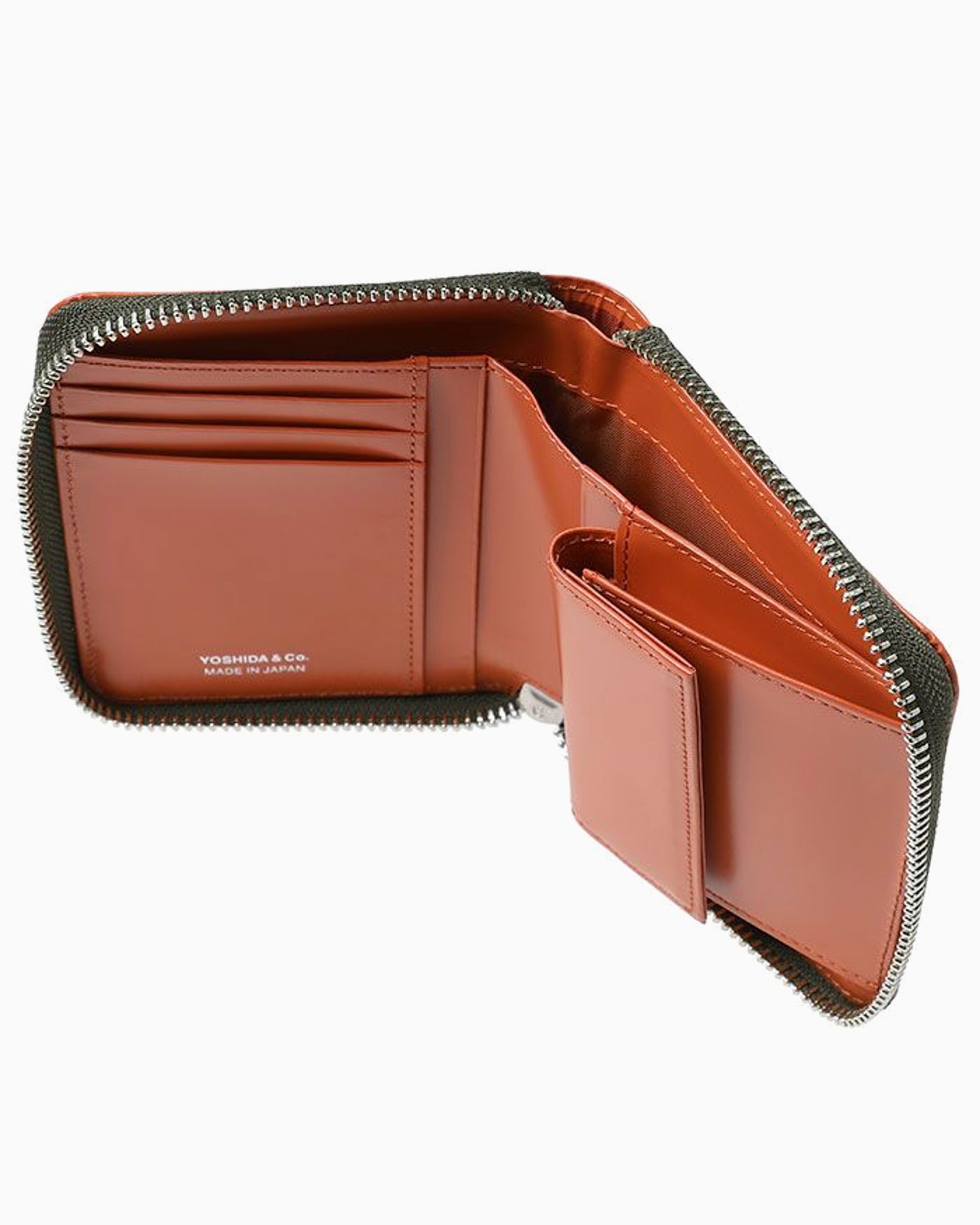 Wallets Porter-Yoshida & Co. PS With Zipper Unisex Wallet - 384-02951-ORANGEKHAKI