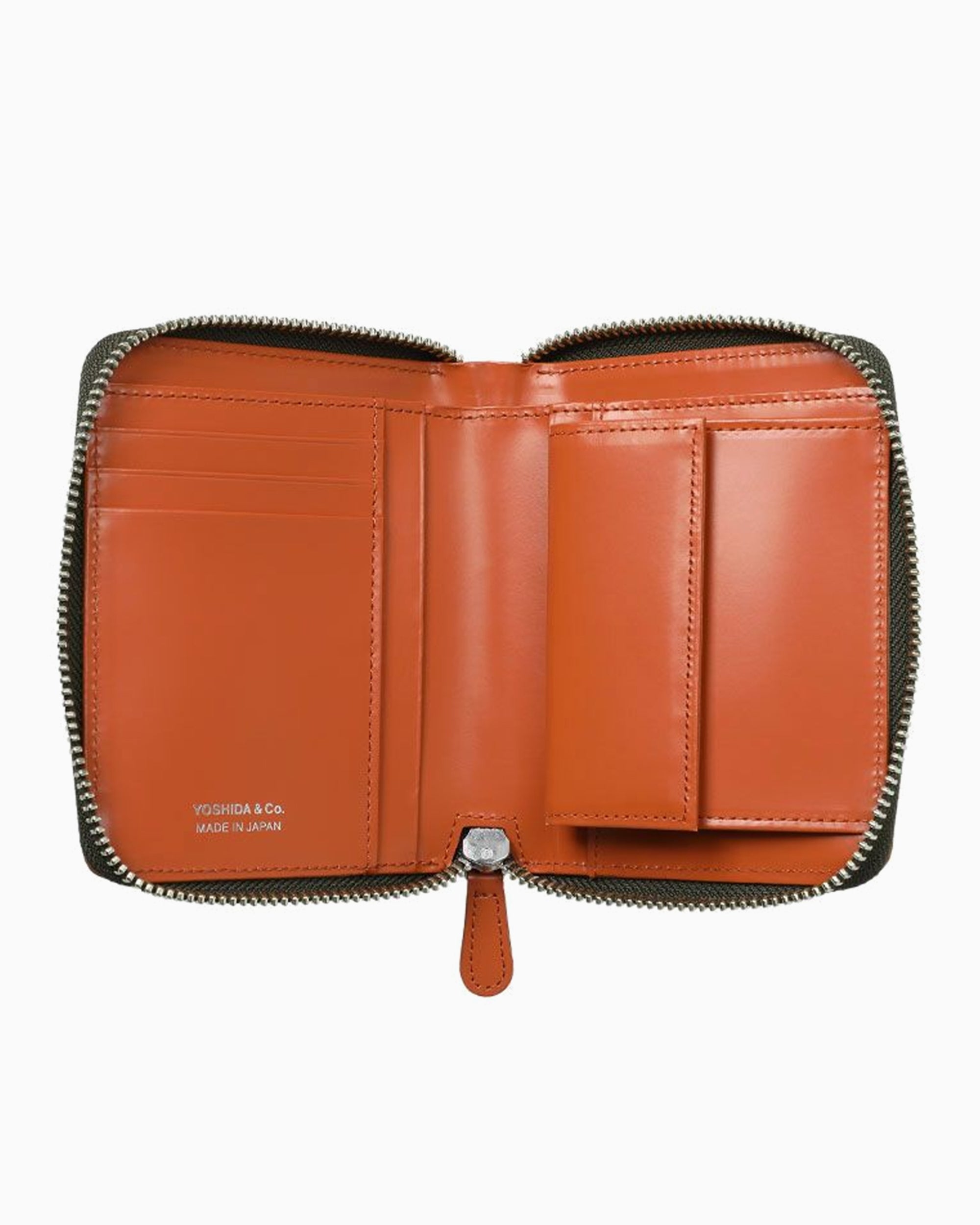 Wallets Porter-Yoshida & Co. PS With Zipper Unisex Wallet - 384-02951-ORANGEKHAKI