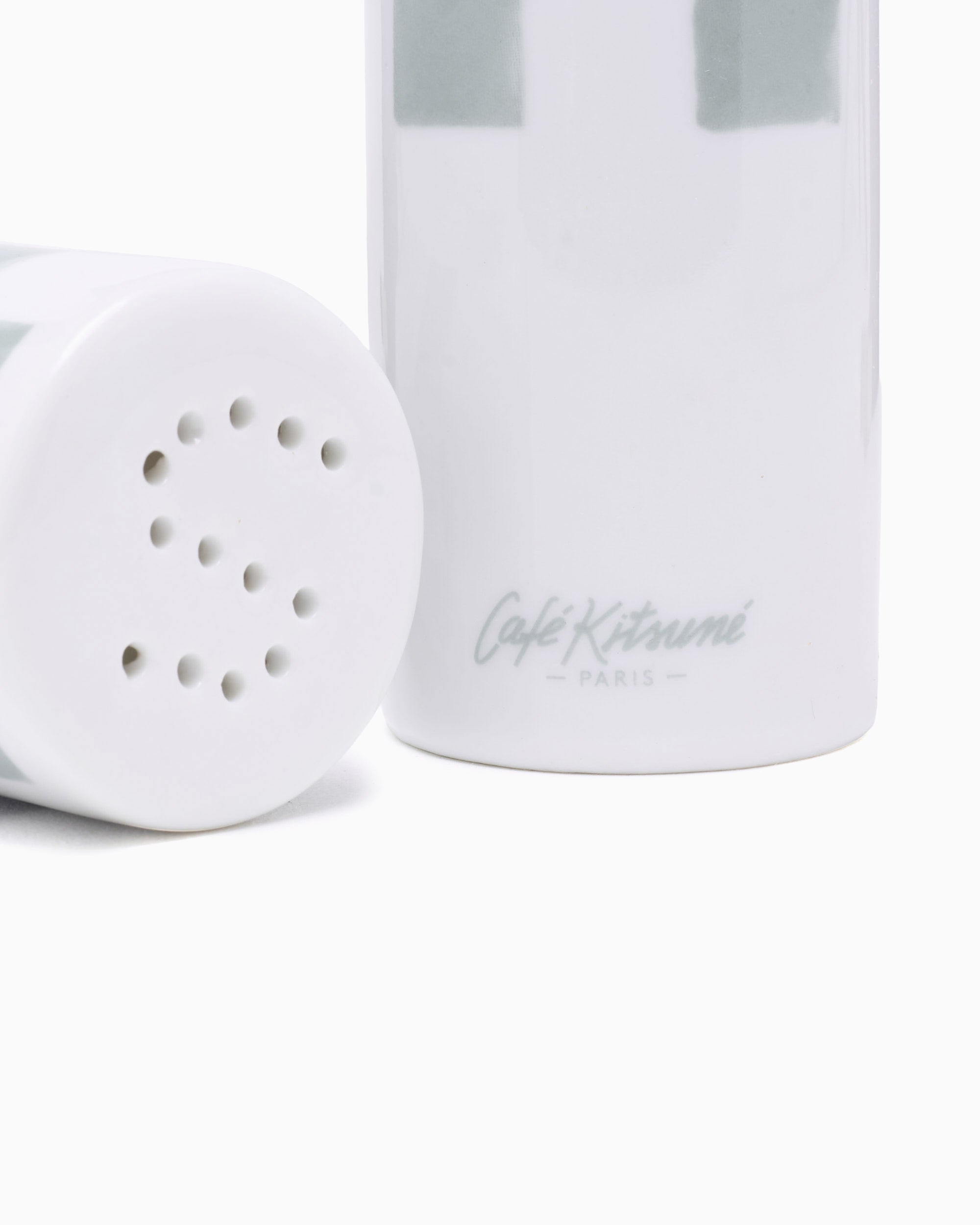 Decoration Café Kitsuné Checkerboard Porcelain Salt and Pepper - PU08106O0010-0386