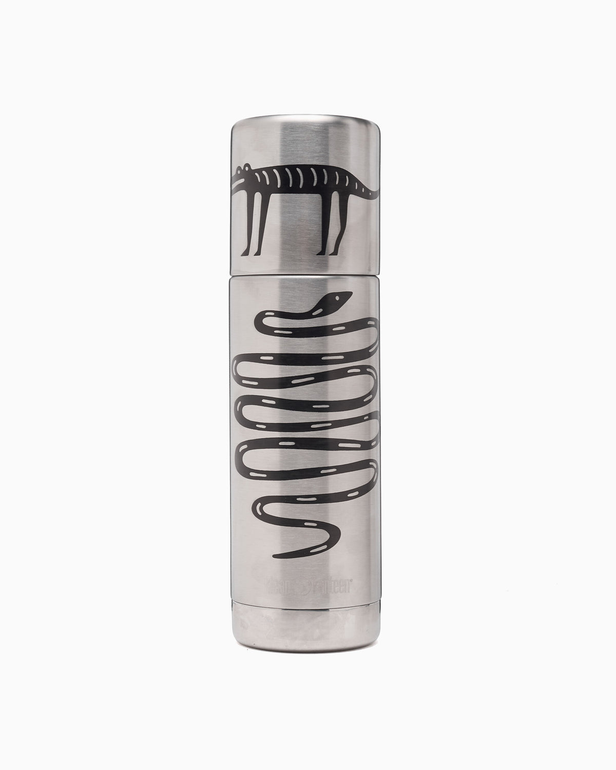 Drinkware by Parra x Klean Kanteen "Snakes and Darwin" Thermos - 56368-Brushed